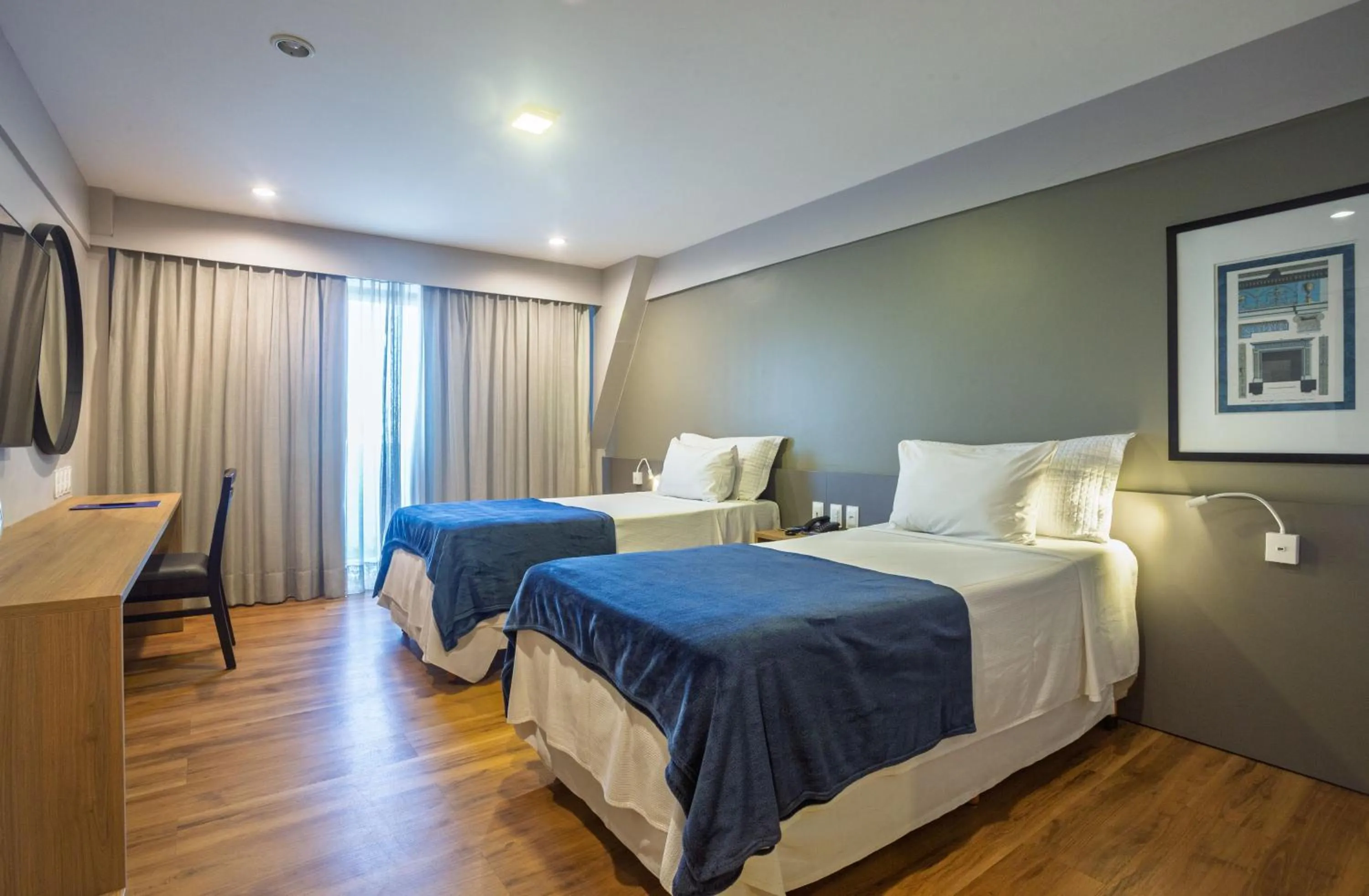 Bed in Blue Tree Towers Rio Poty