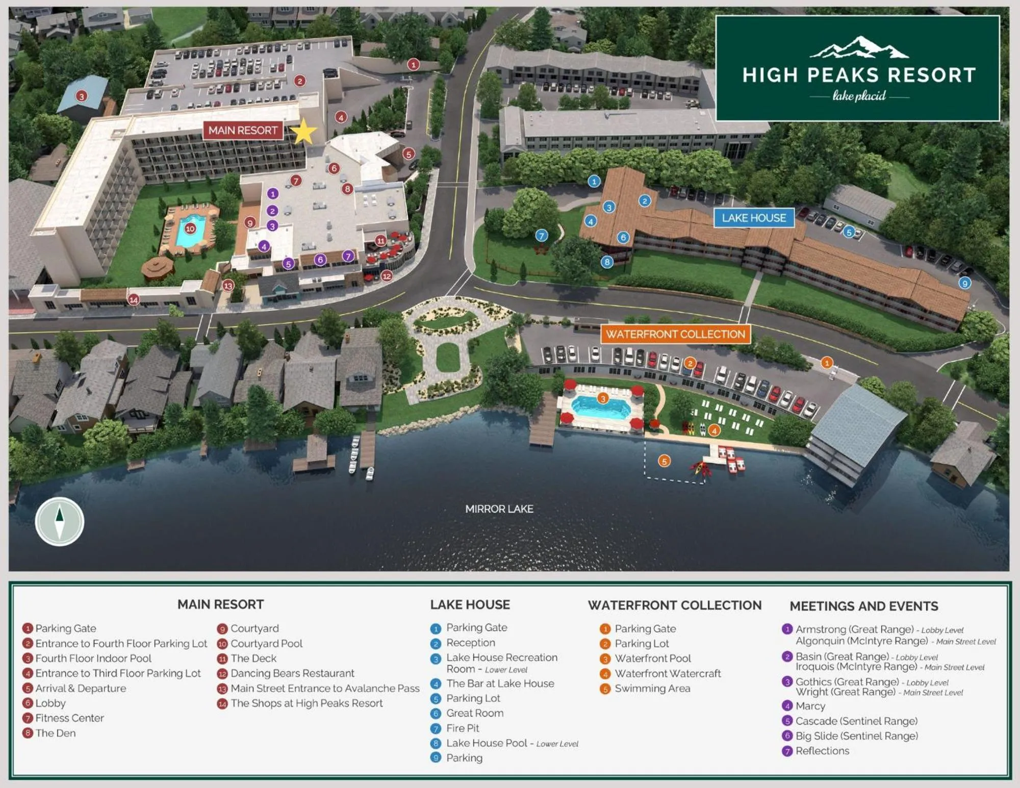 Area and facilities in High Peaks Resort