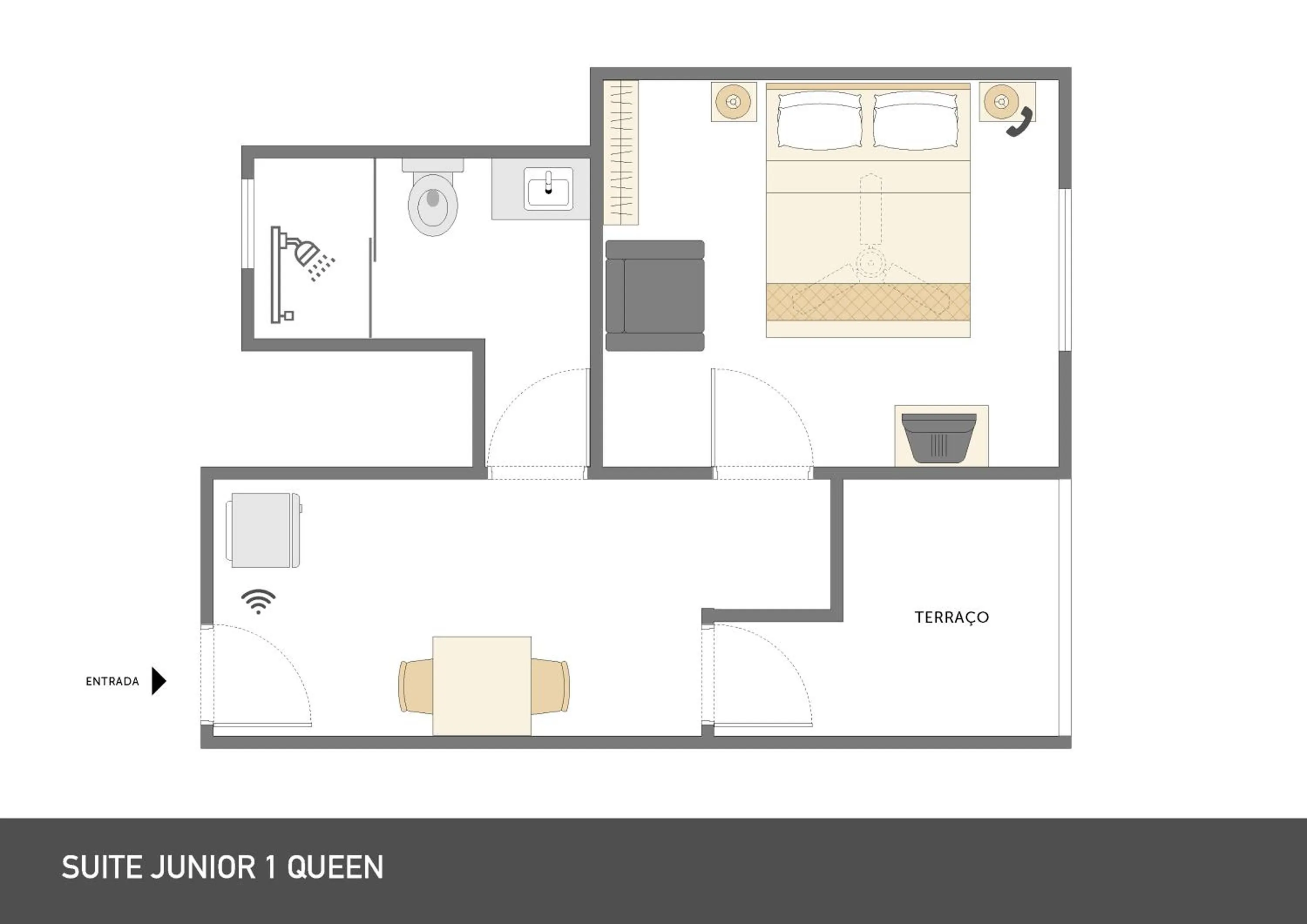 Suite Junior 1 Queen in Hotel Rojas All Suite