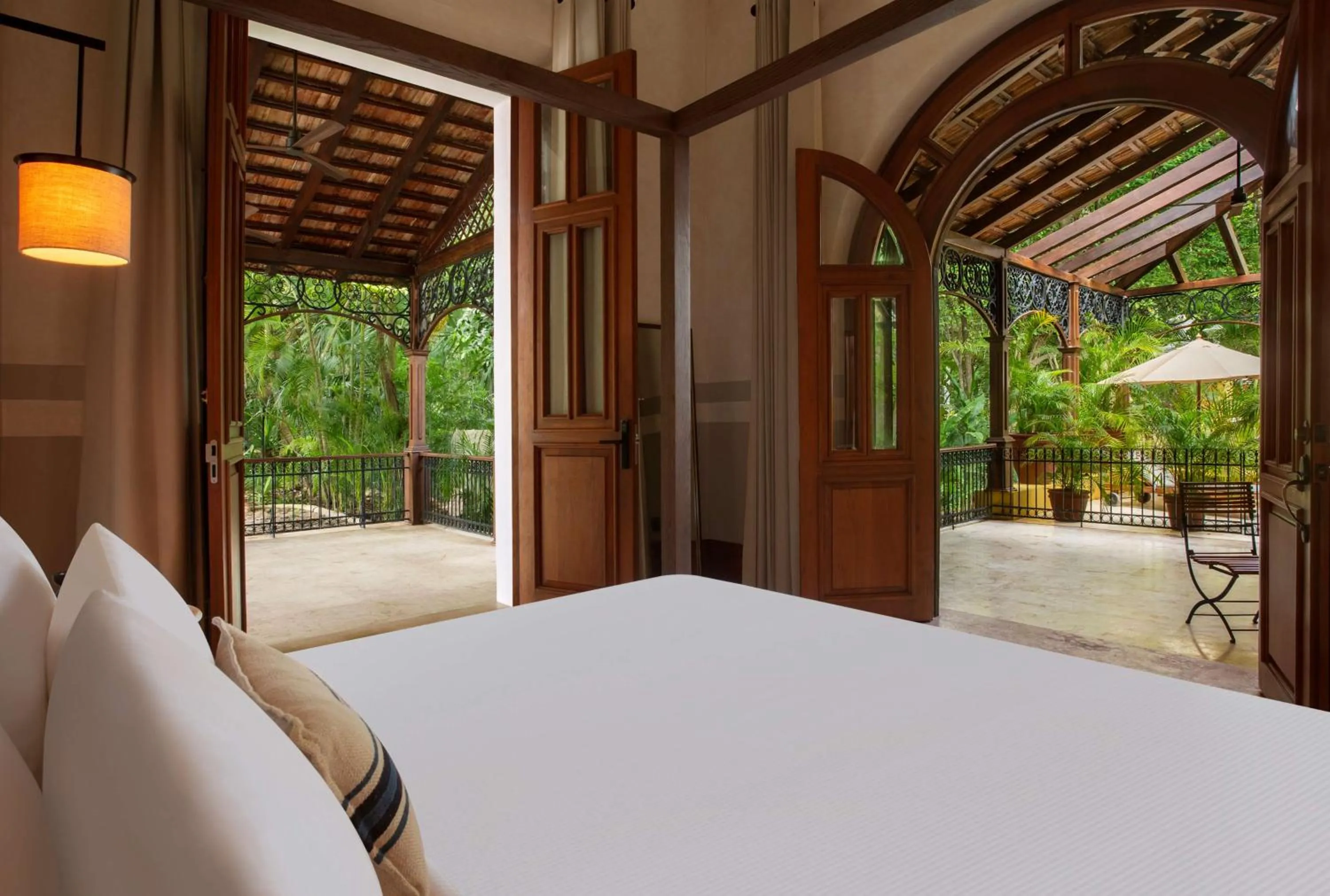 View (from property/room), Bed in Hacienda Xcanatun, Angsana Heritage Collection