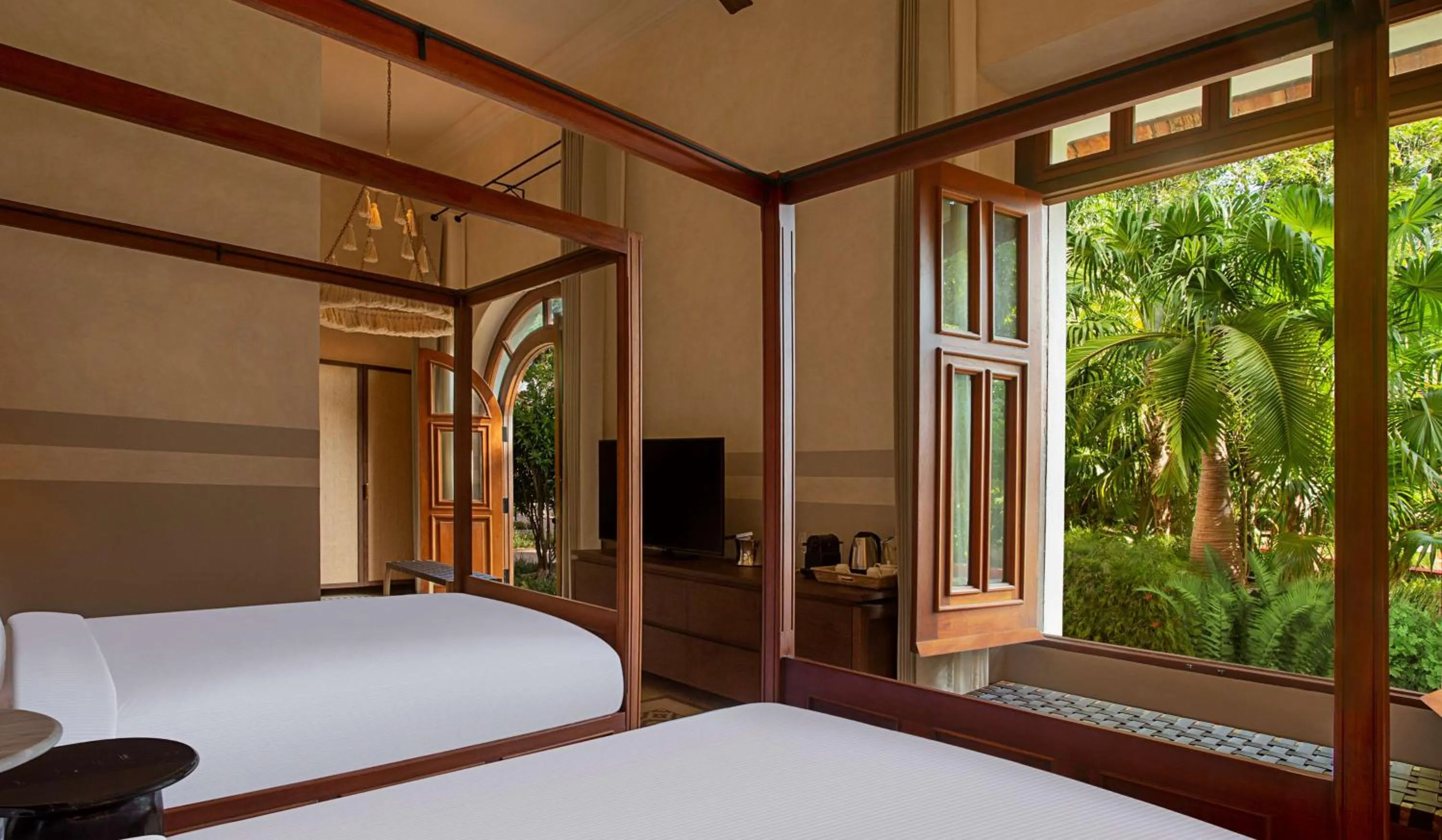 View (from property/room), Bed in Hacienda Xcanatun, Angsana Heritage Collection