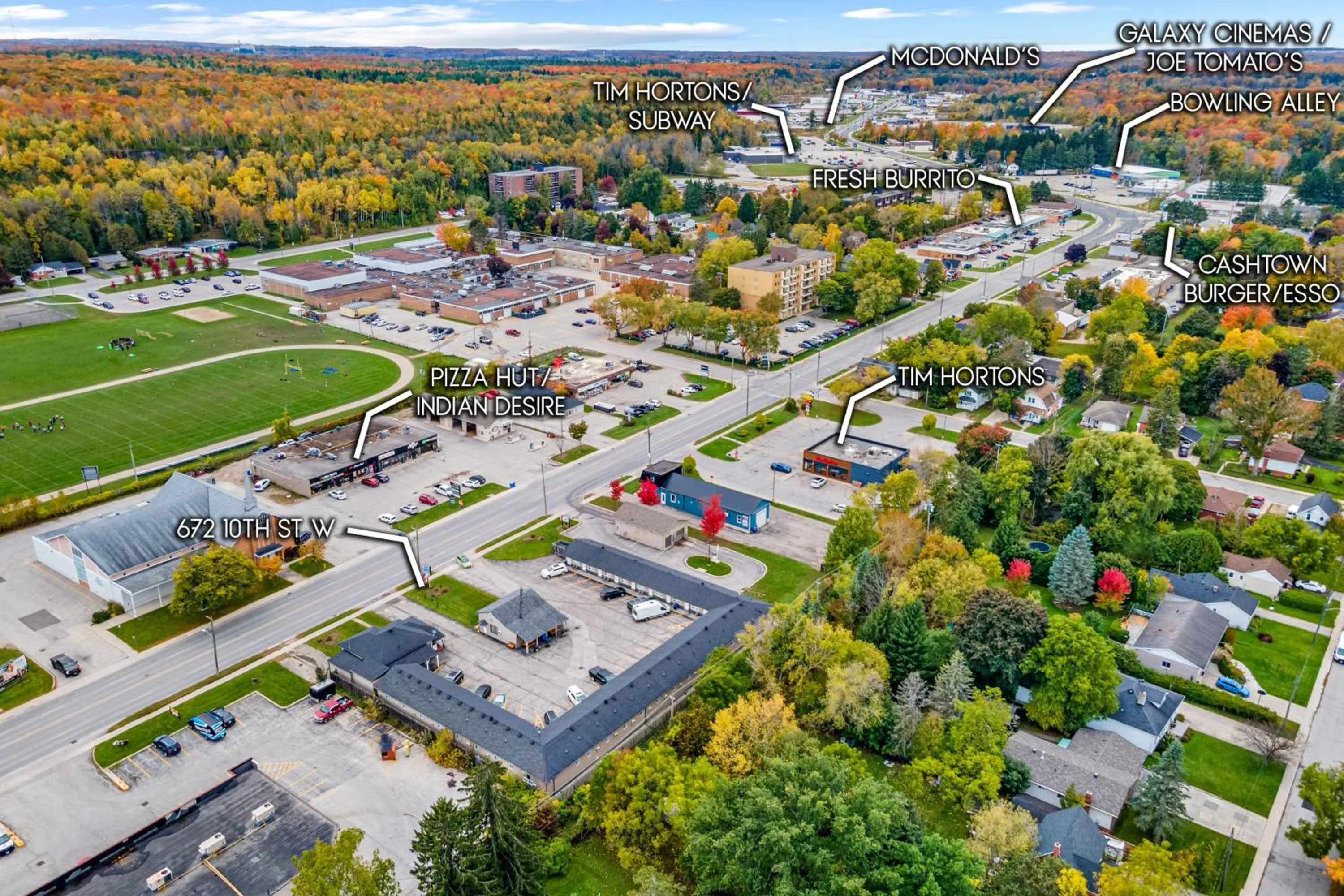 Property building in Nights Inn Owen Sound