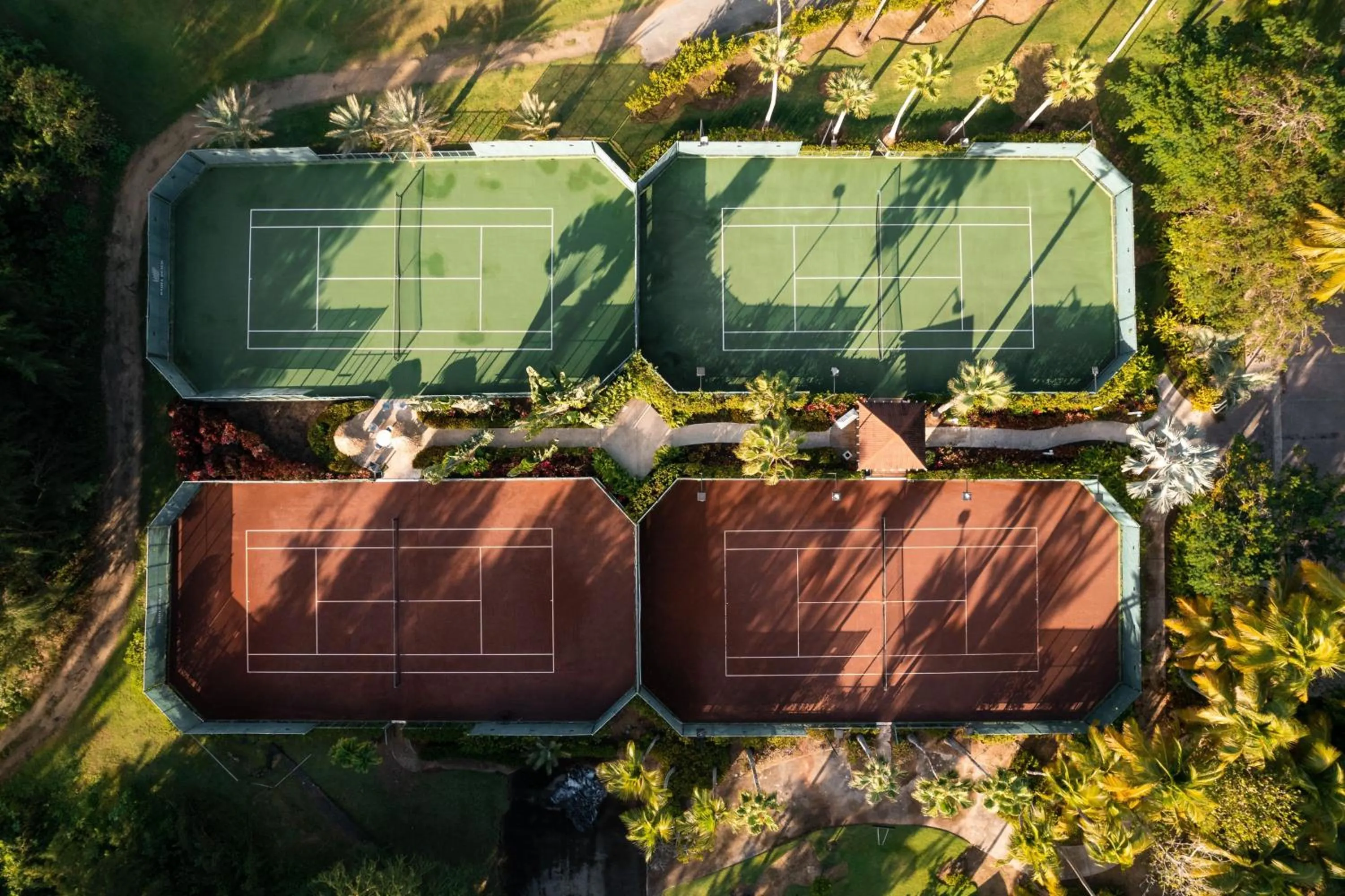 Tennis court in St. Regis Bahia Beach Resort, Puerto Rico