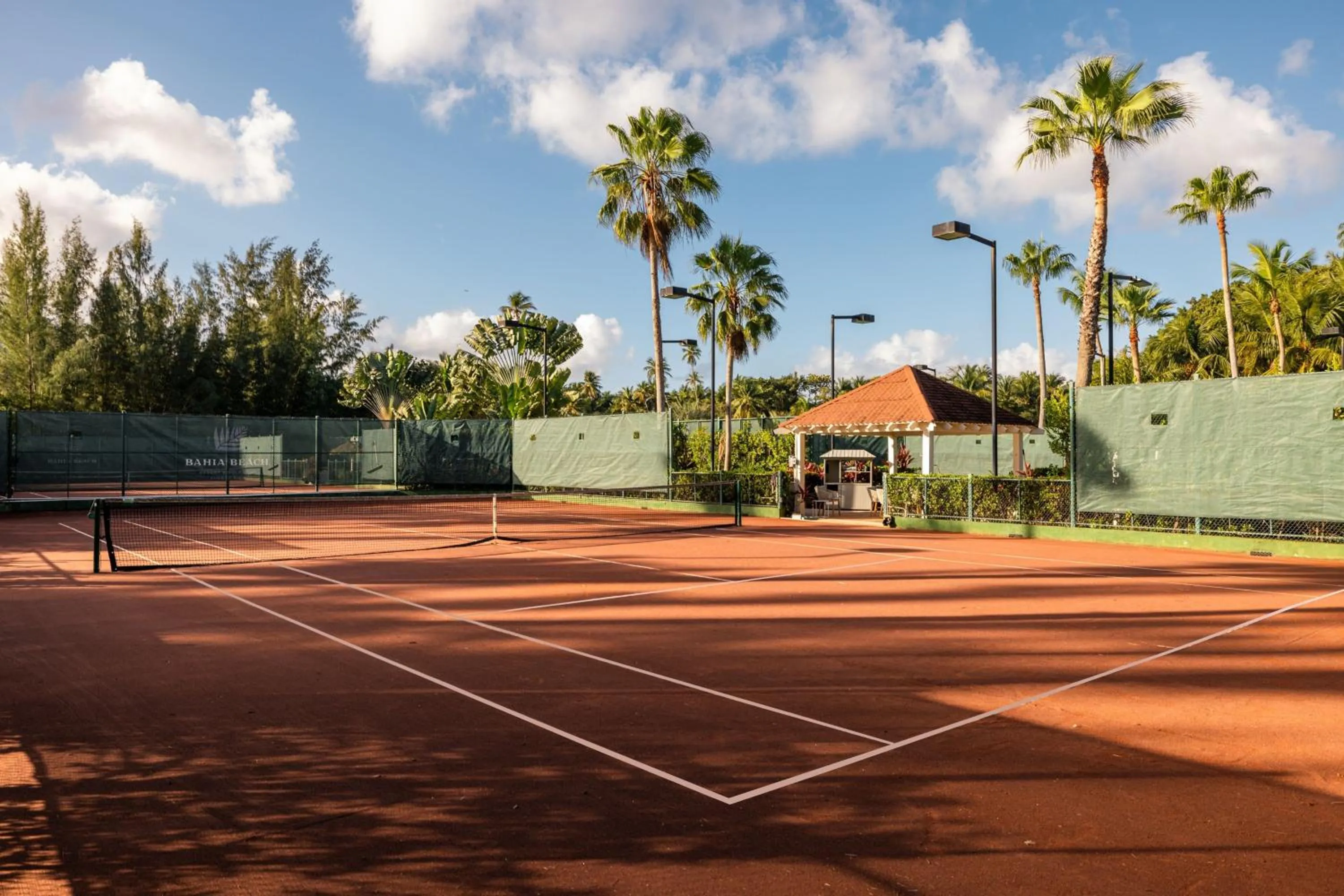 Tennis court in St. Regis Bahia Beach Resort, Puerto Rico