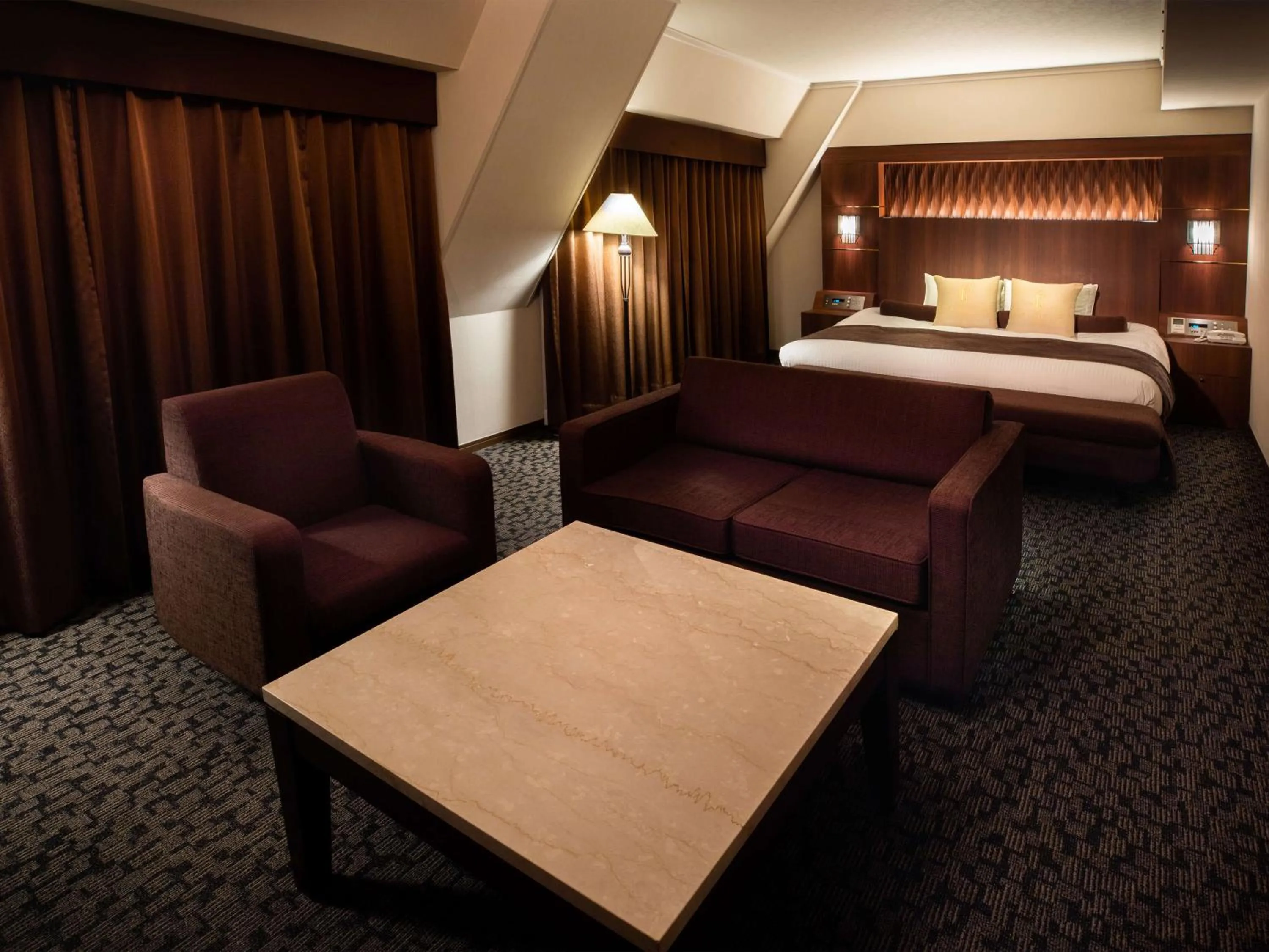 Bed in Hotel Bellclassic Tokyo