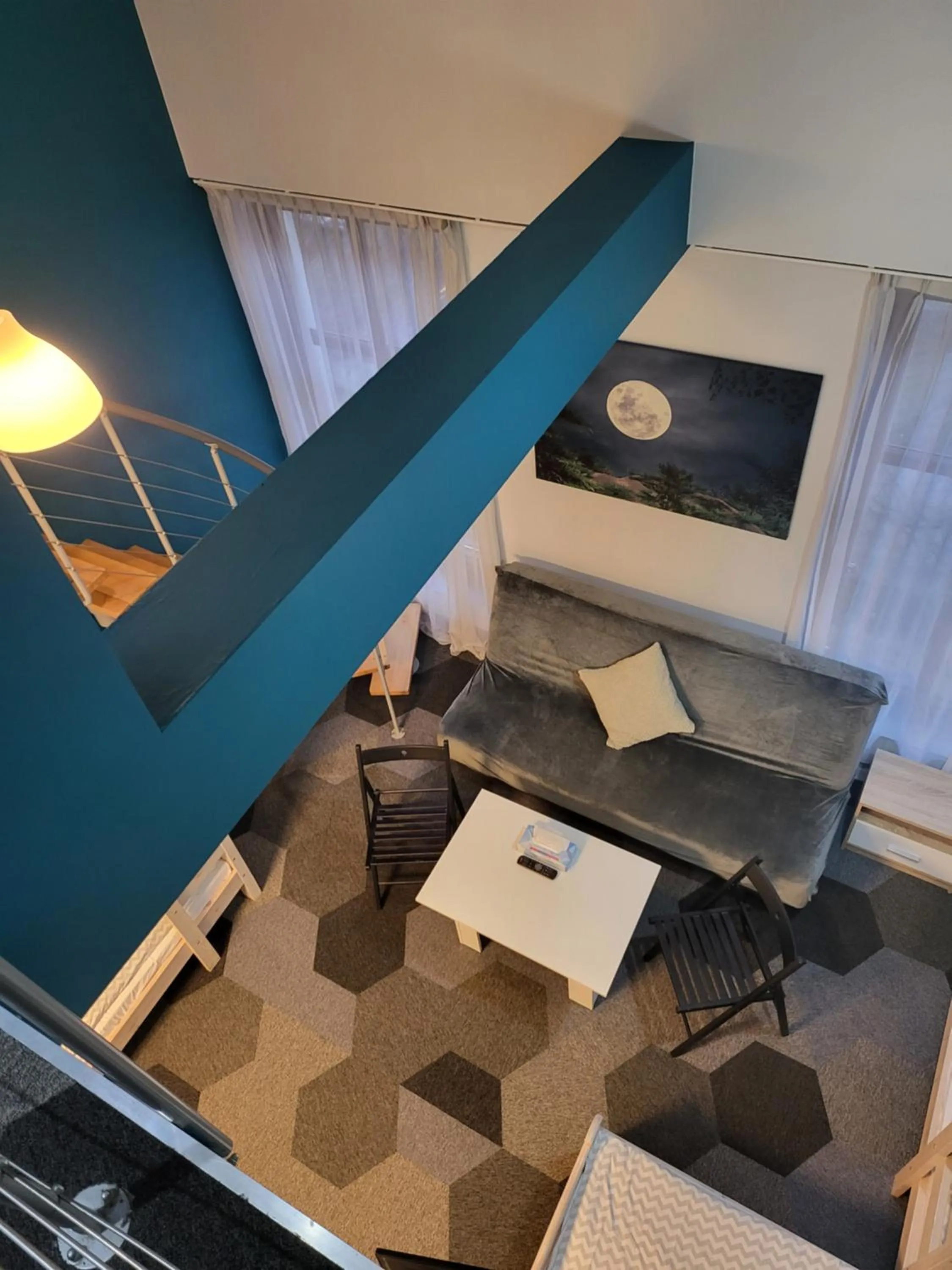 Living room in Moon Hostel Poznań