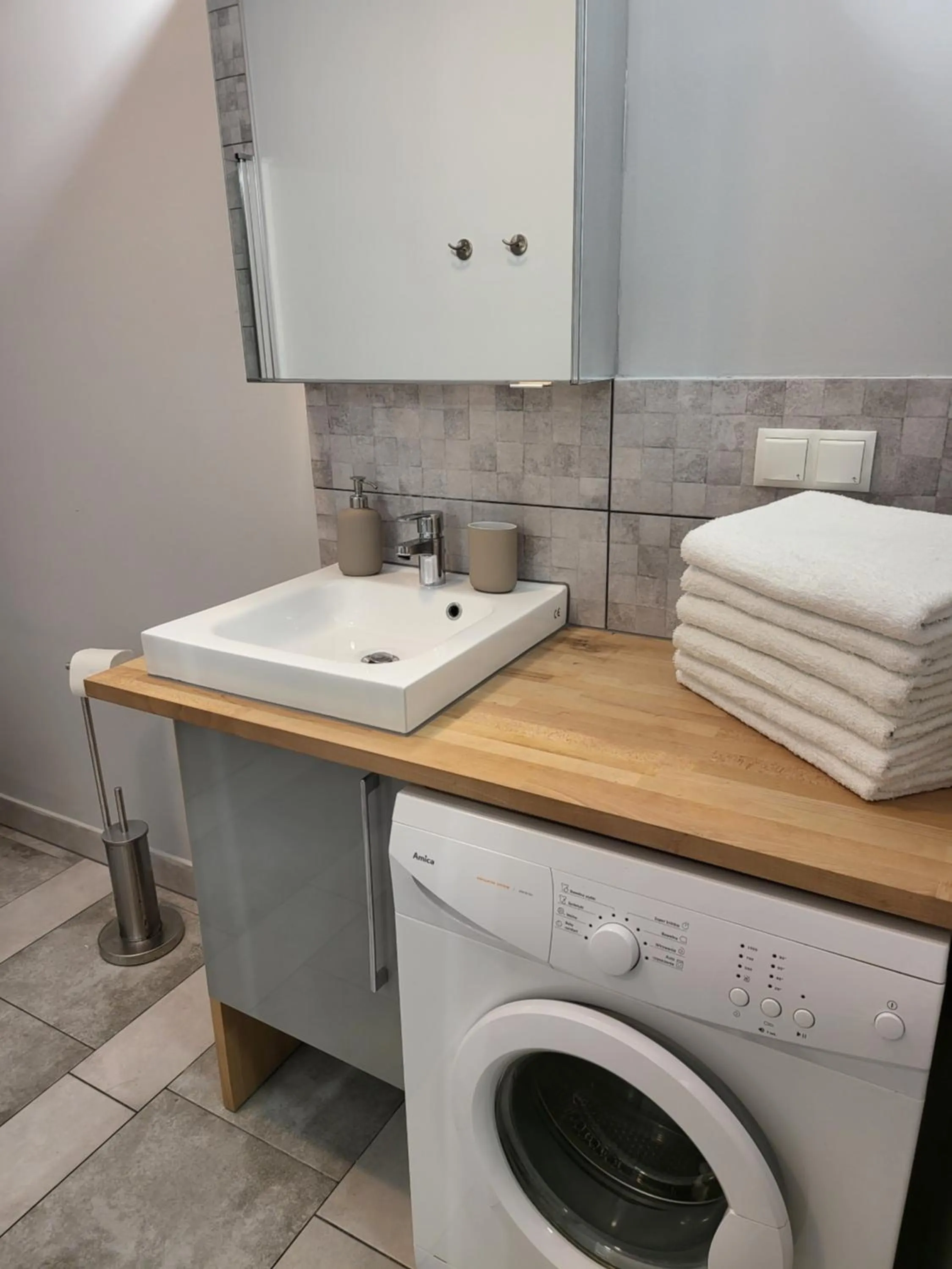 Bathroom in Moon Hostel Poznań