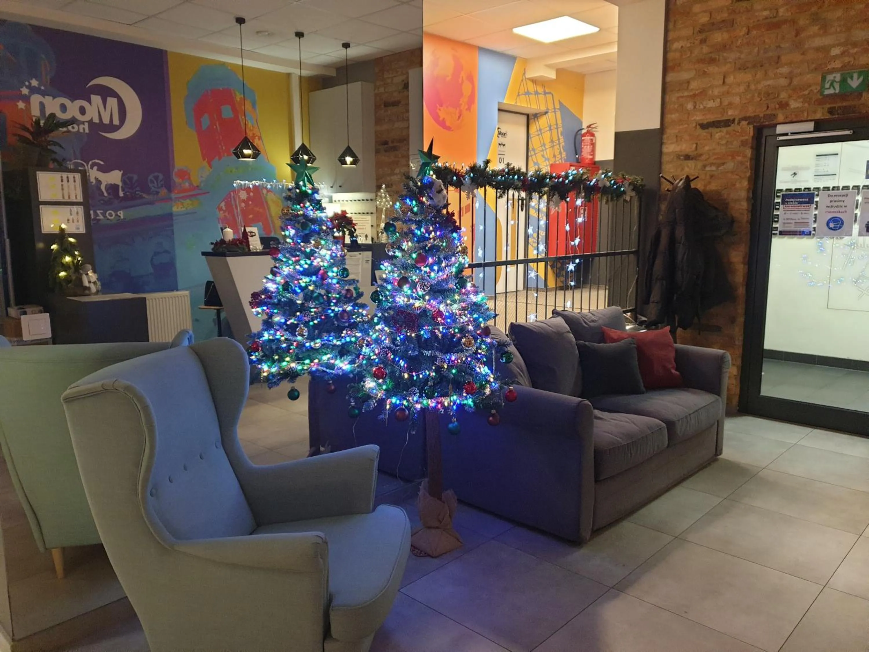 Living room in Moon Hostel Poznań