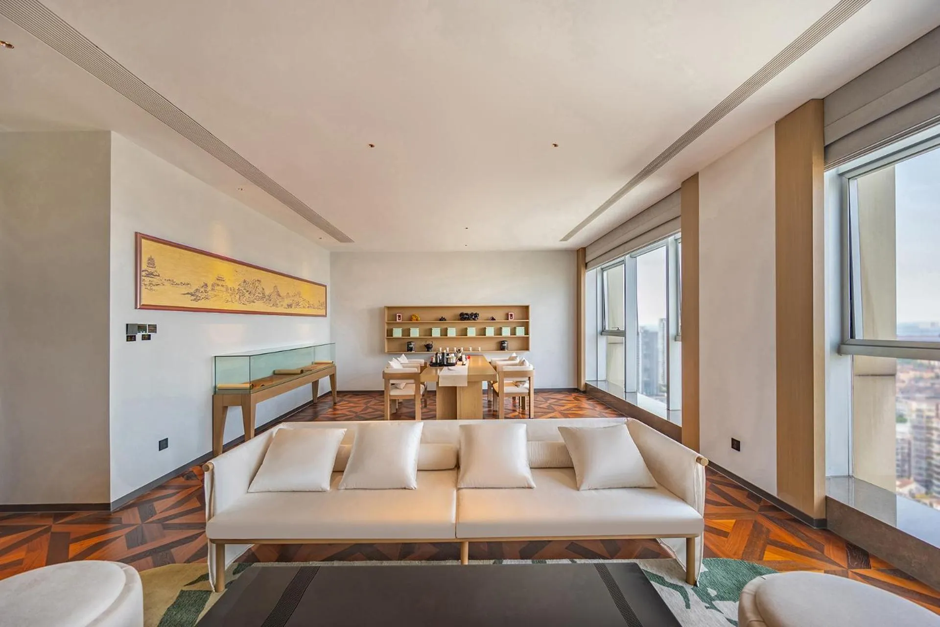 Seating area, Bed in Deyang Hamring Hotel