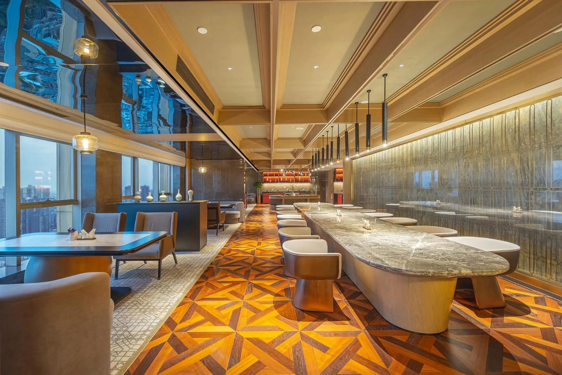 Seating area in Deyang Hamring Hotel