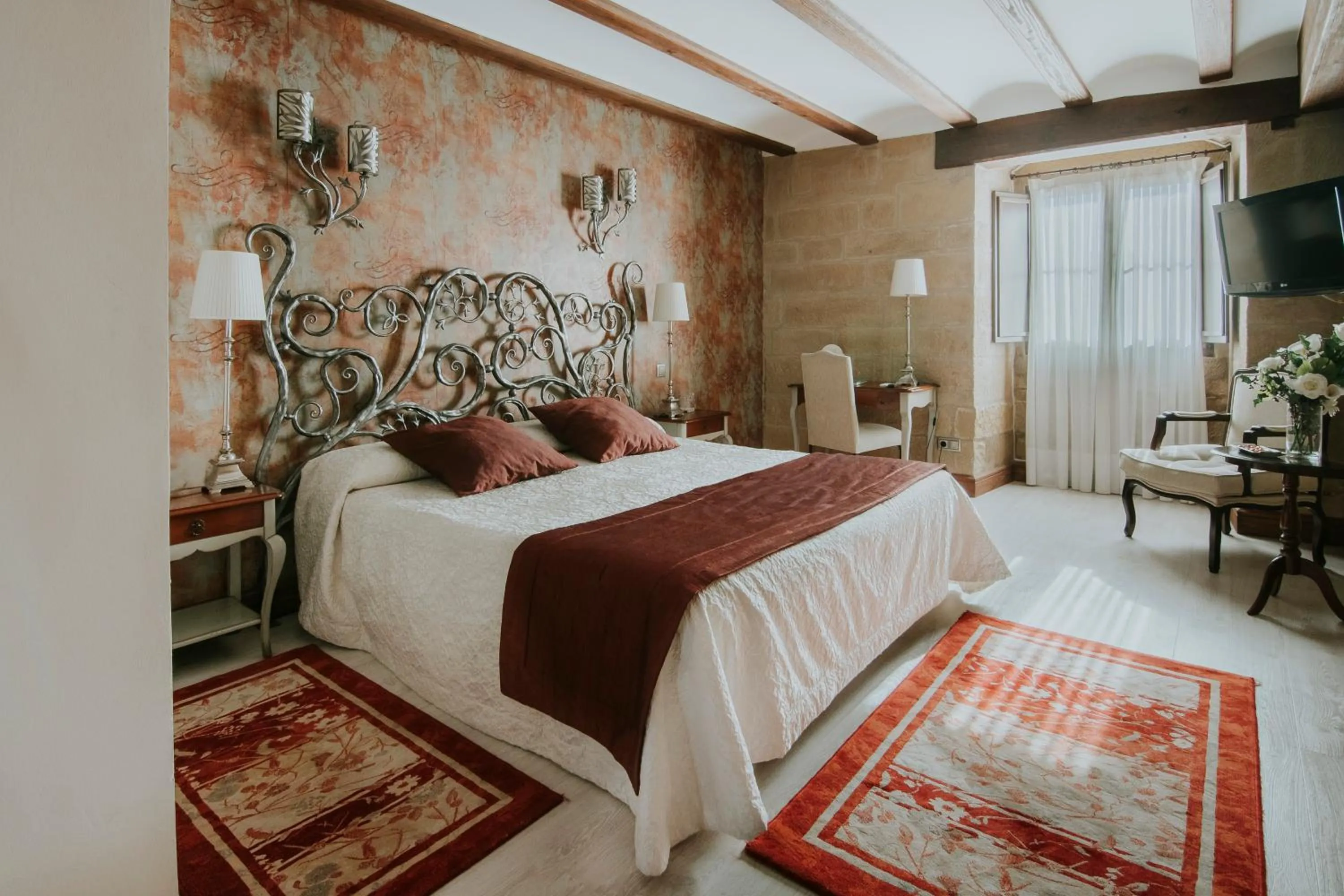 Bed in Hospedería Palacio de Casafuerte