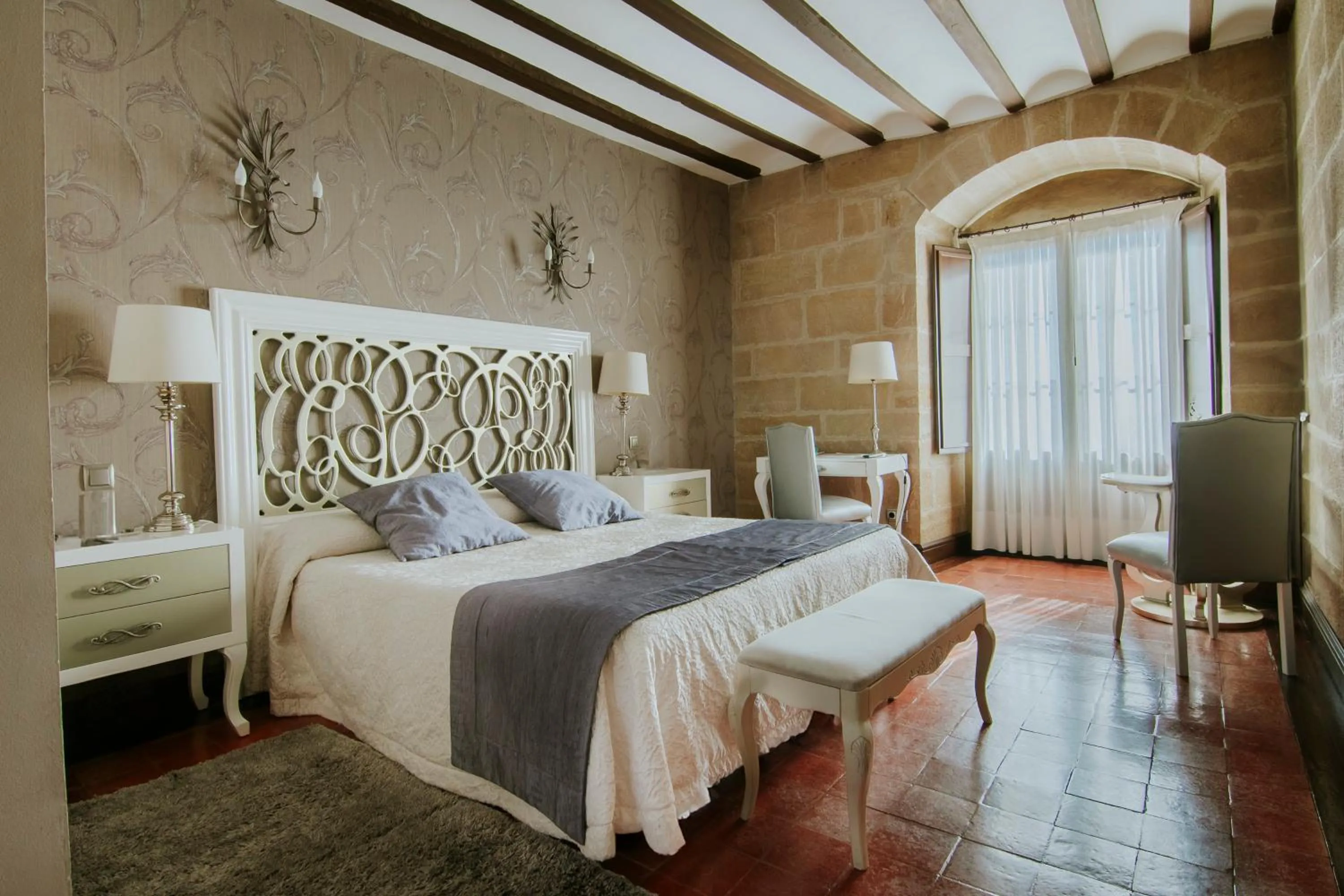 Bed in Hospedería Palacio de Casafuerte
