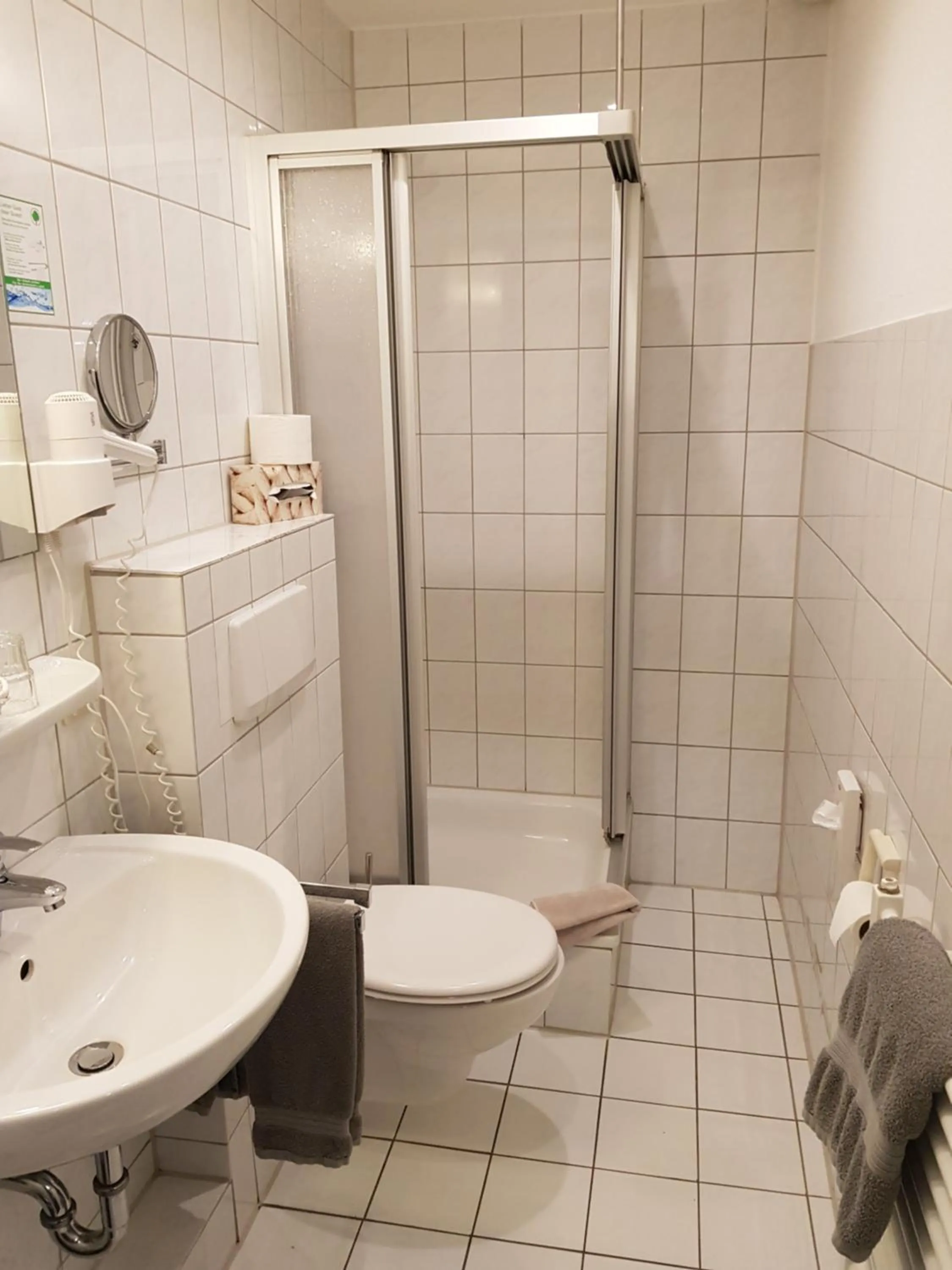 Shower in Hotel Mühleneck