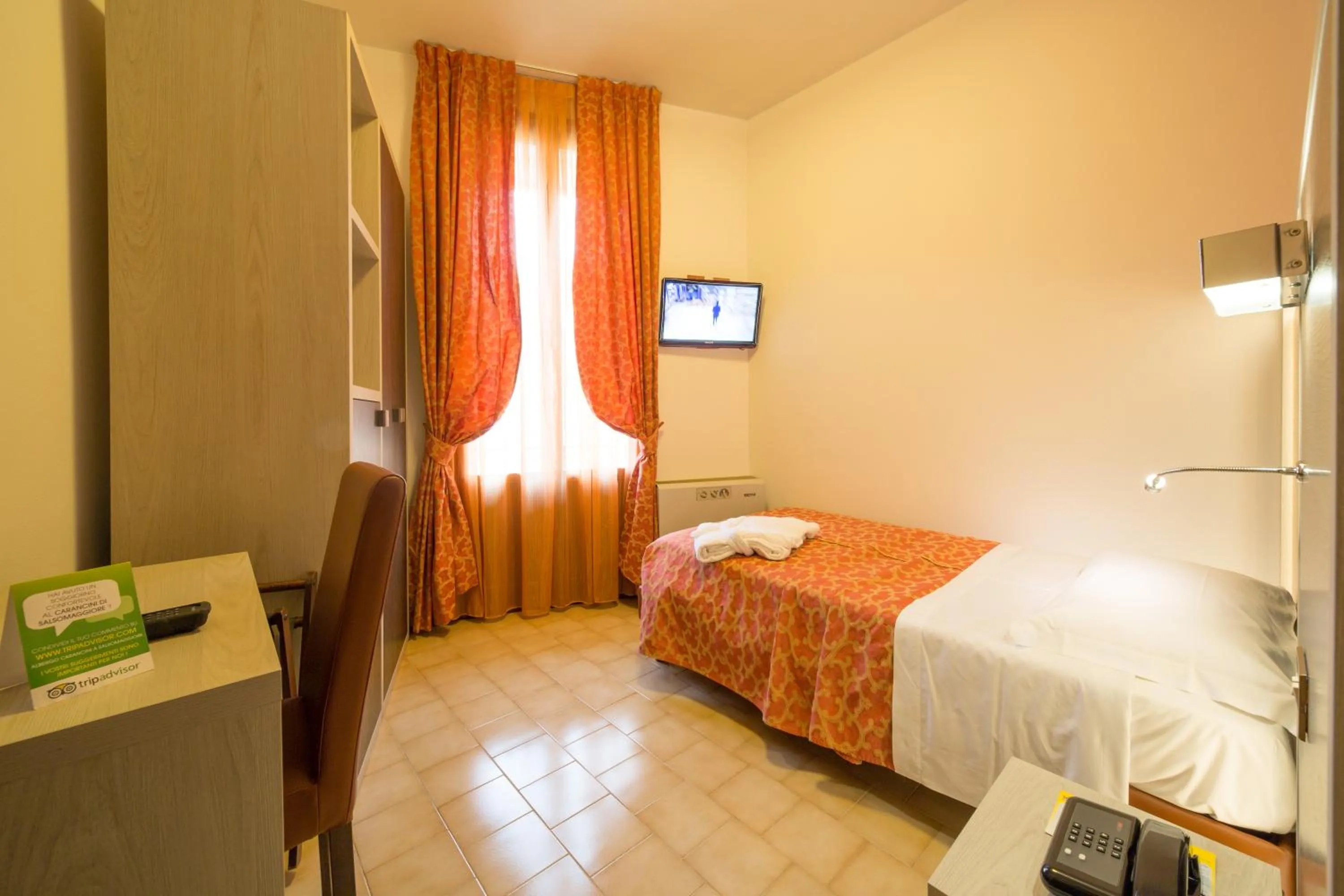 Bed in Hotel Carancini