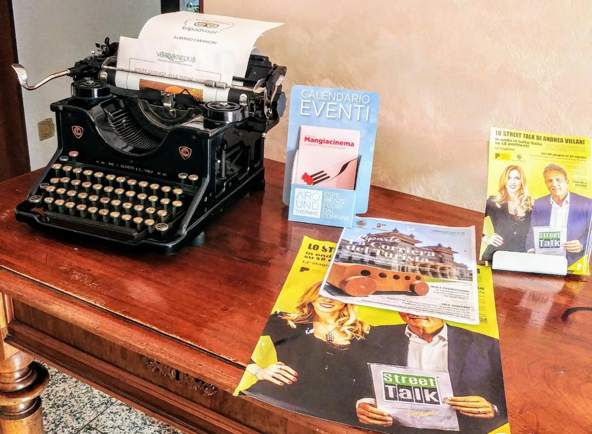 Decorative detail in Hotel Carancini