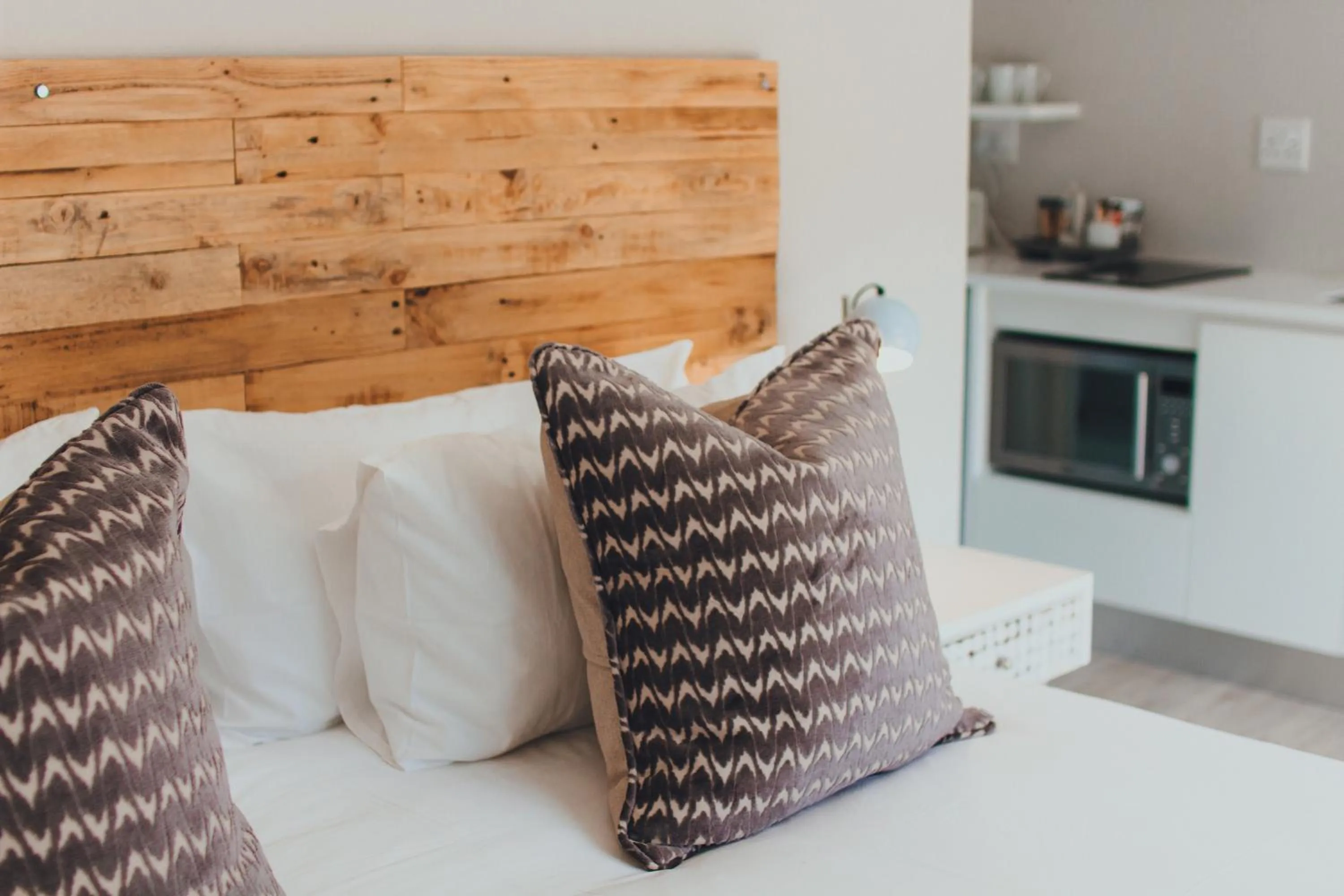 Decorative detail, Bed in A Riverbed Guesthouse