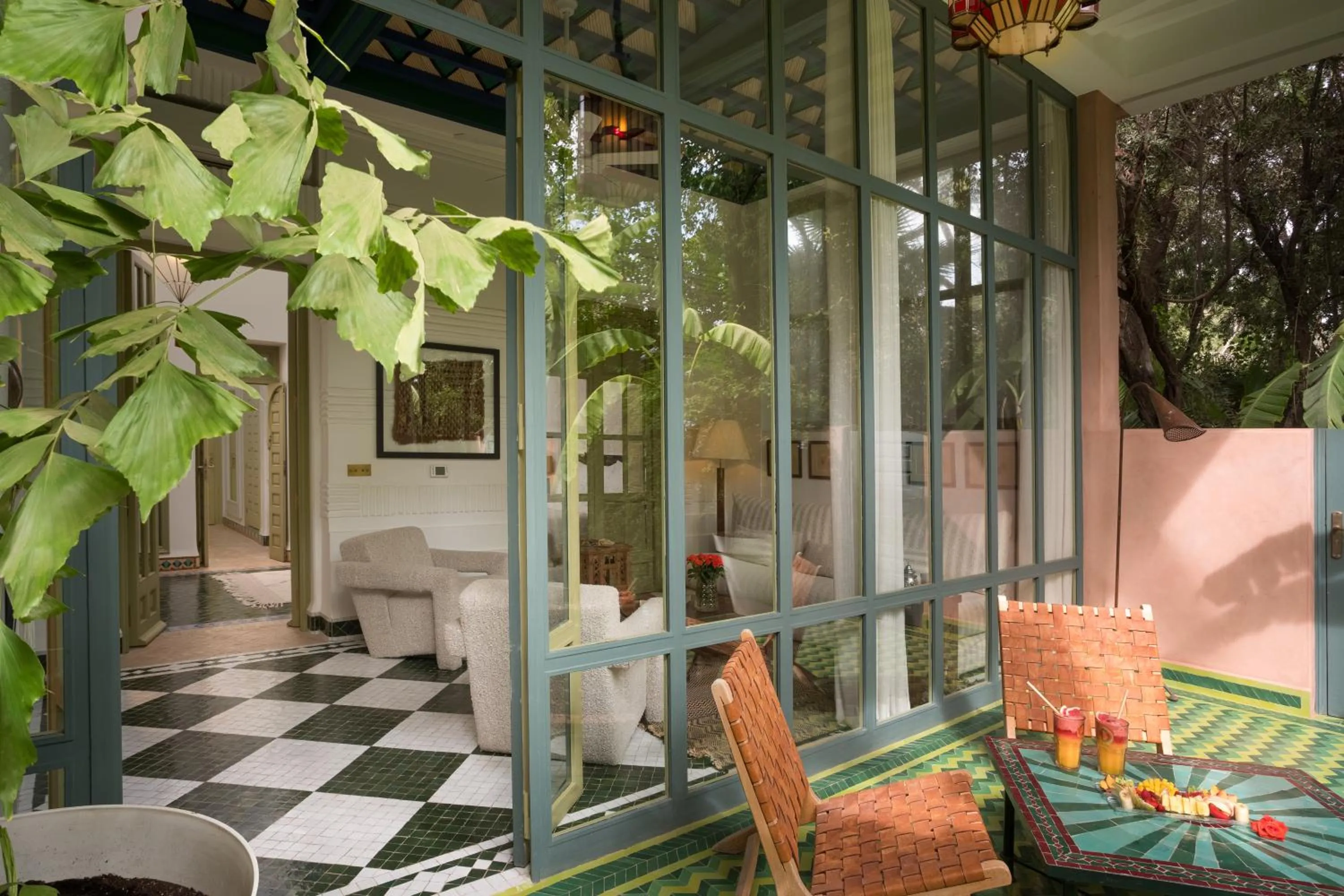 Patio in Dar Rhizlane, Palais Table d'hôtes & SPA