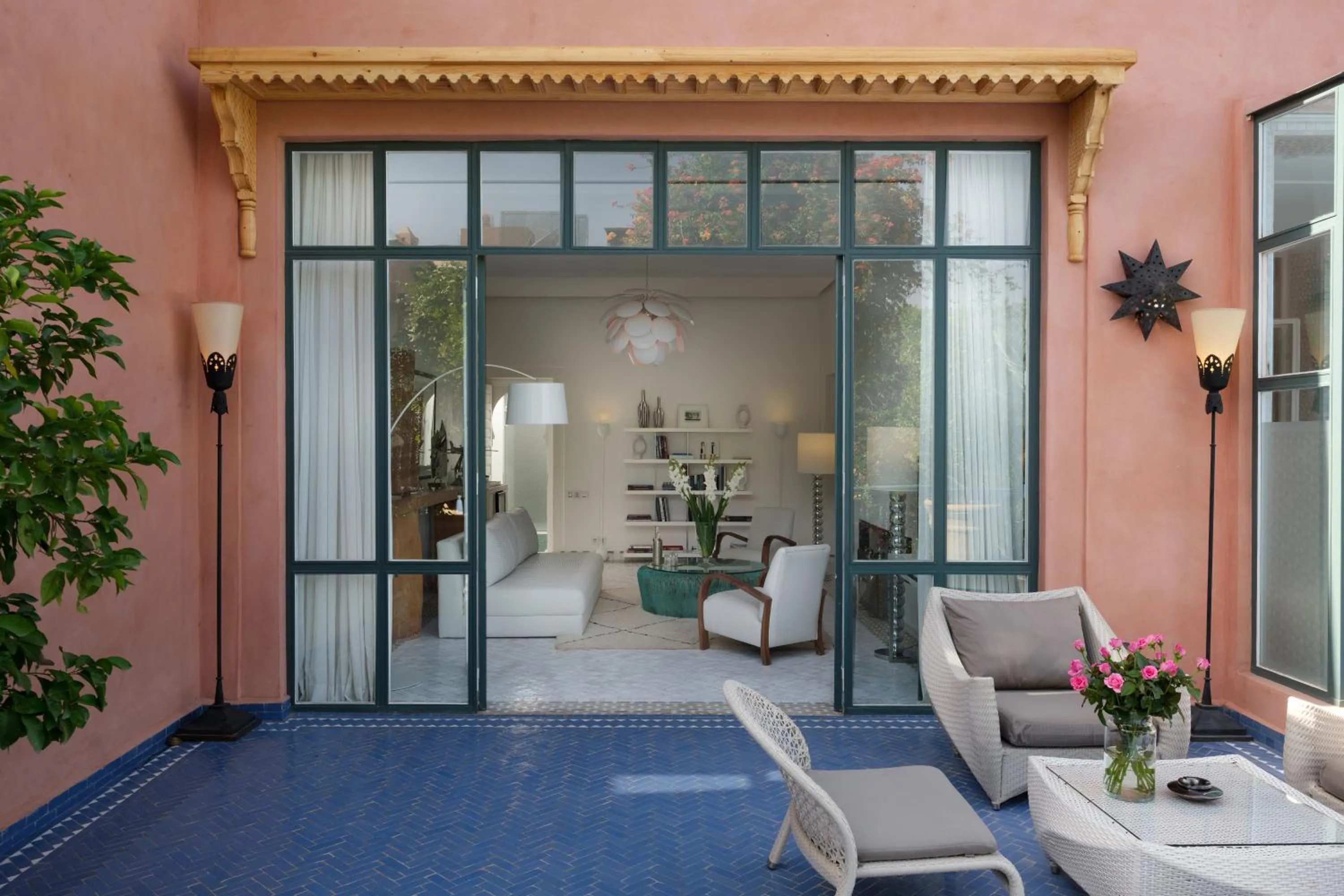 Living room in Dar Rhizlane, Palais Table d'hôtes & SPA