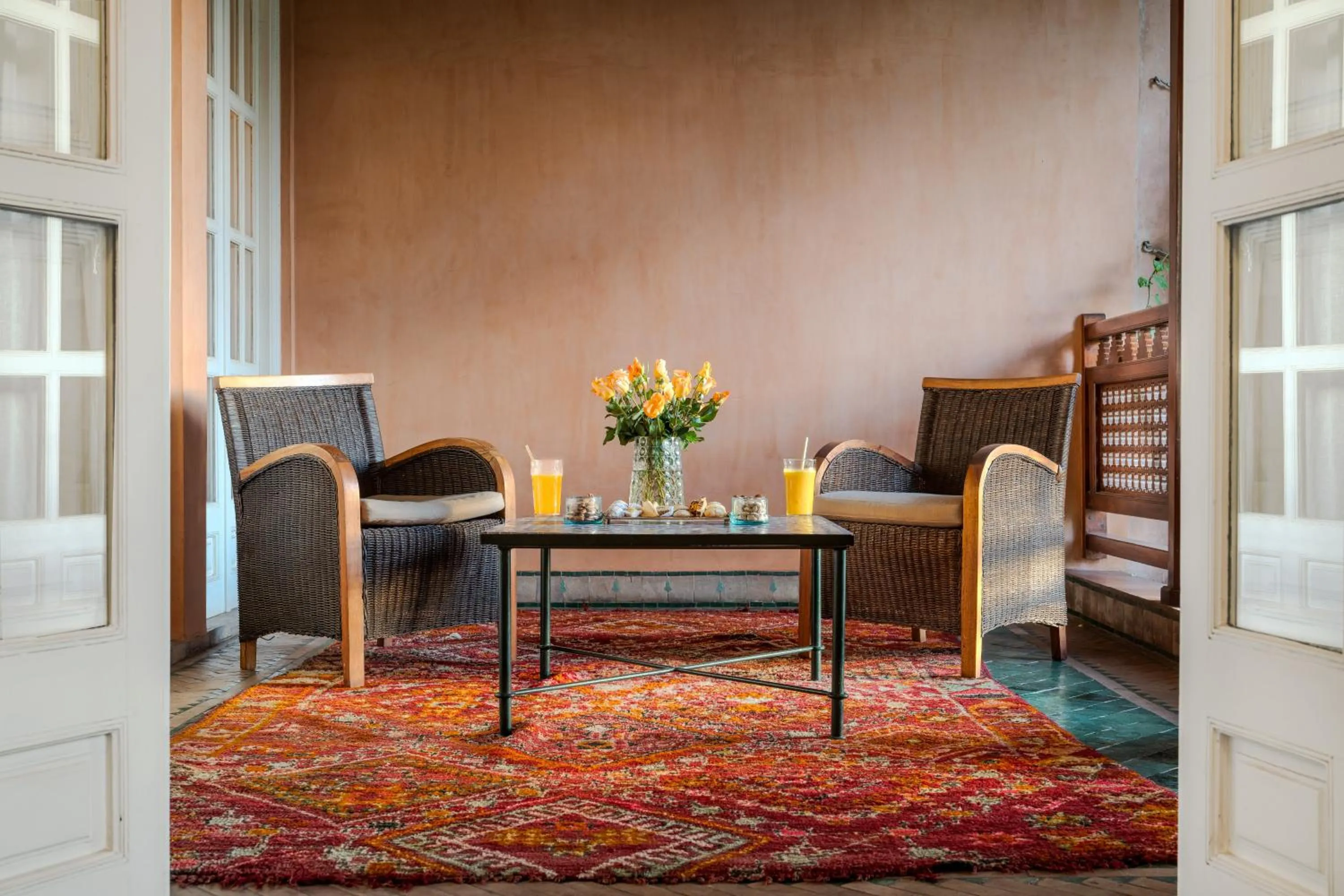 Patio in Dar Rhizlane, Palais Table d'hôtes & SPA