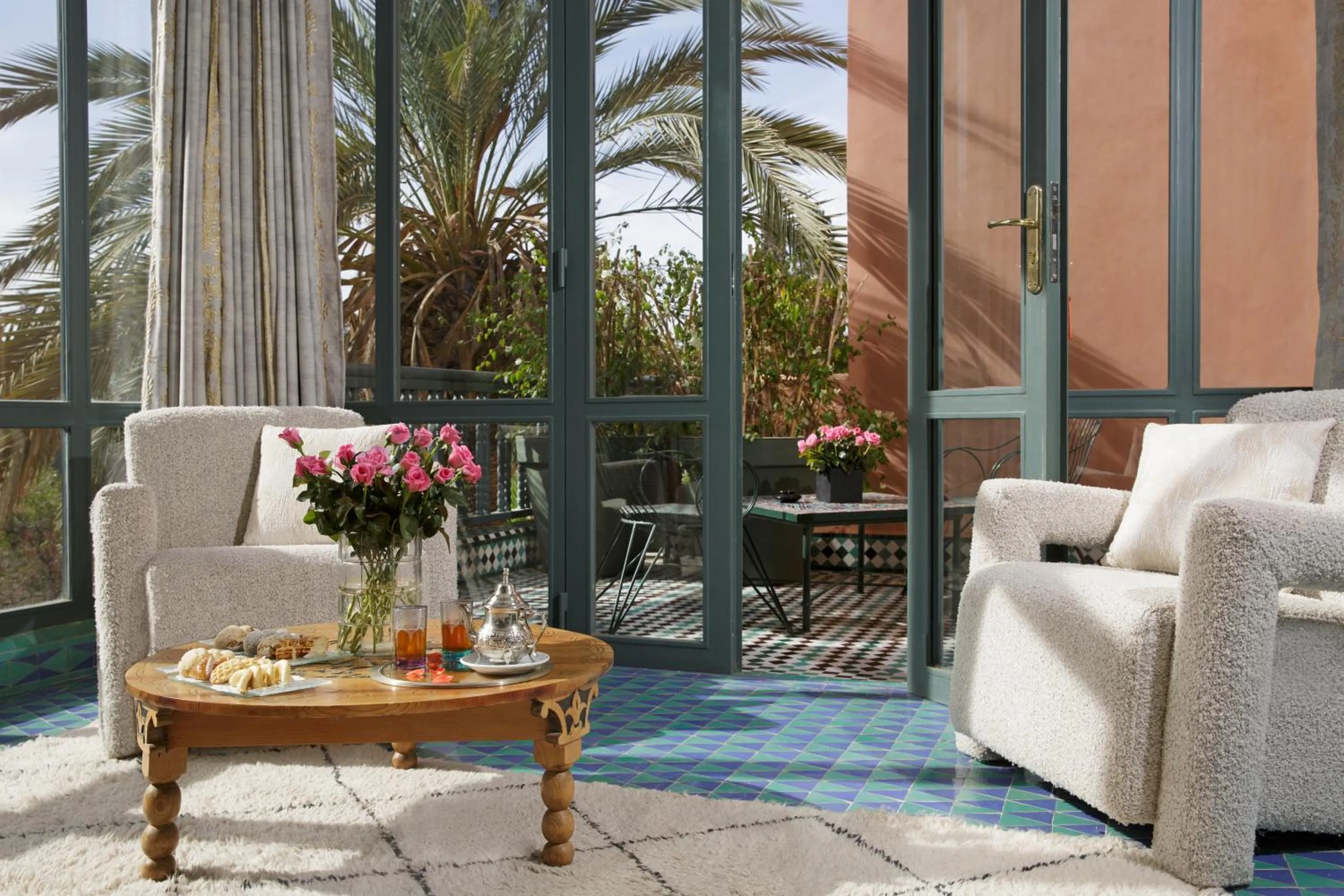 Patio in Dar Rhizlane, Palais Table d'hôtes & SPA