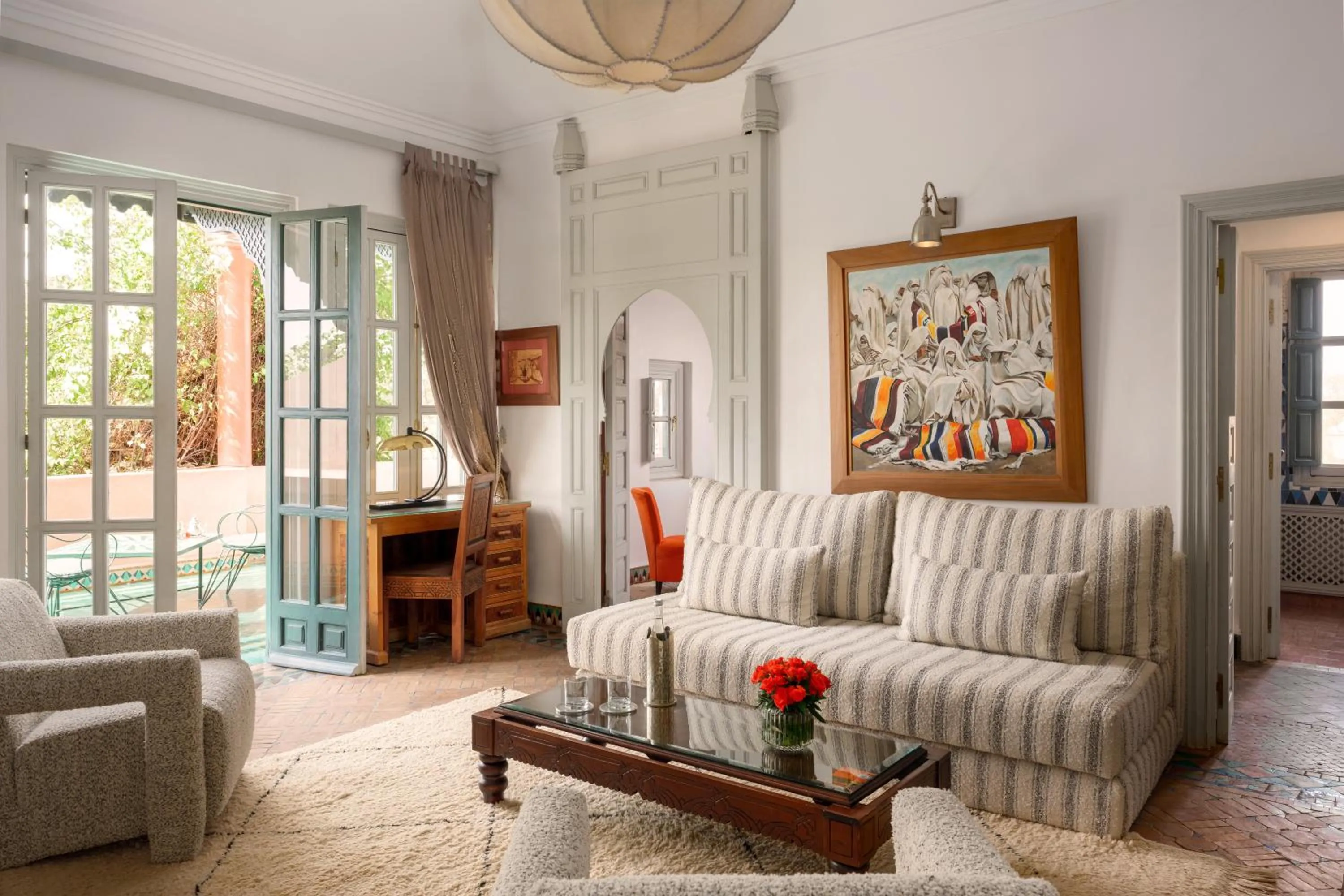 Living room in Dar Rhizlane, Palais Table d'hôtes & SPA