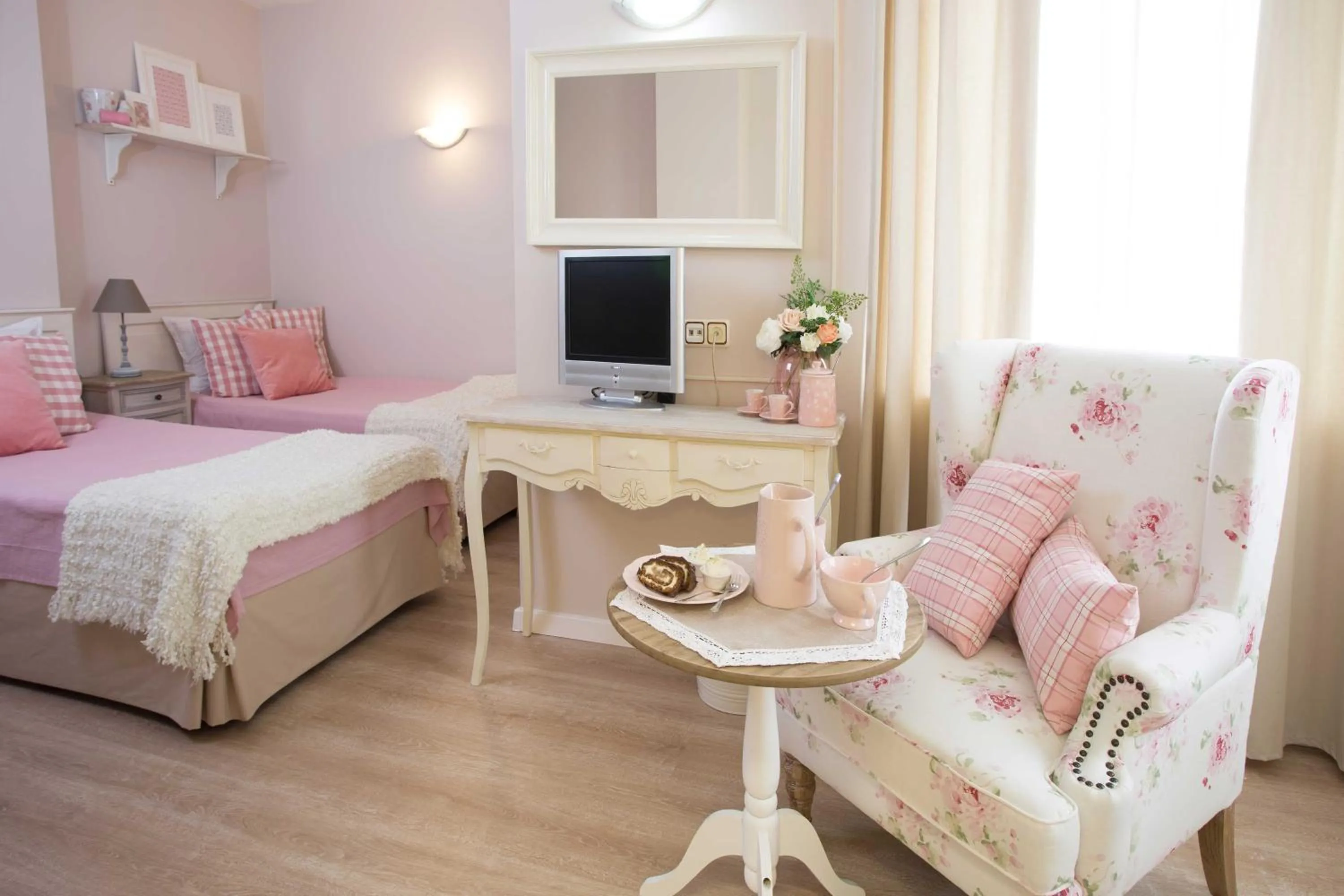 Bed in Family hotel The Castle