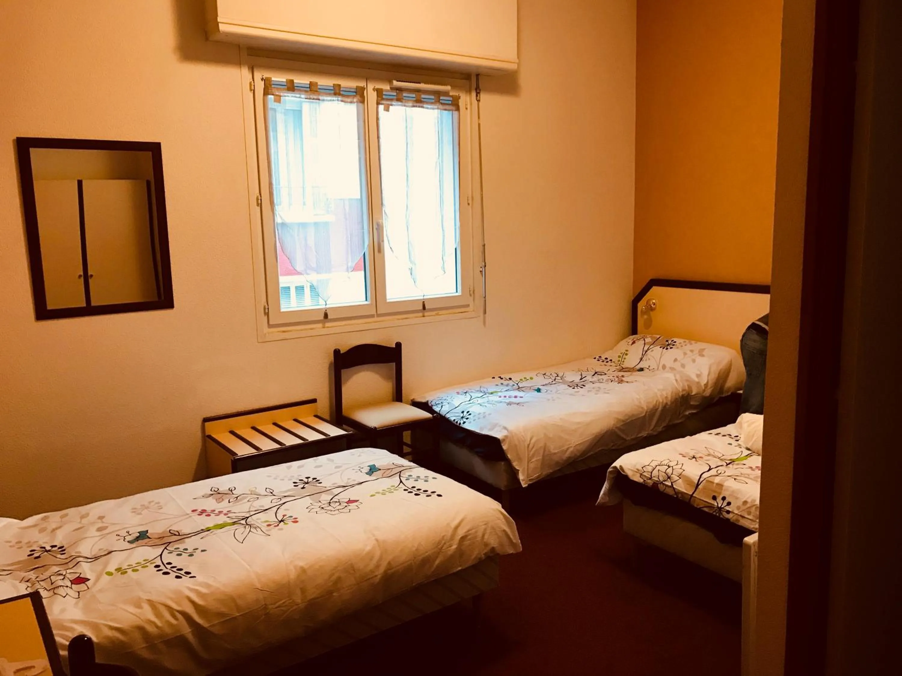 Bed in Hôtel Myosotis