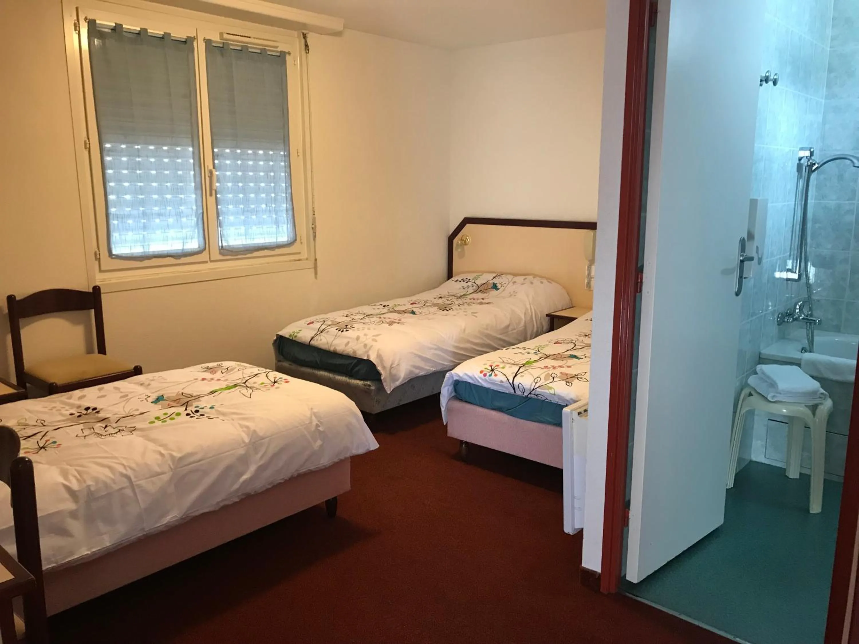 Bed in Hôtel Myosotis