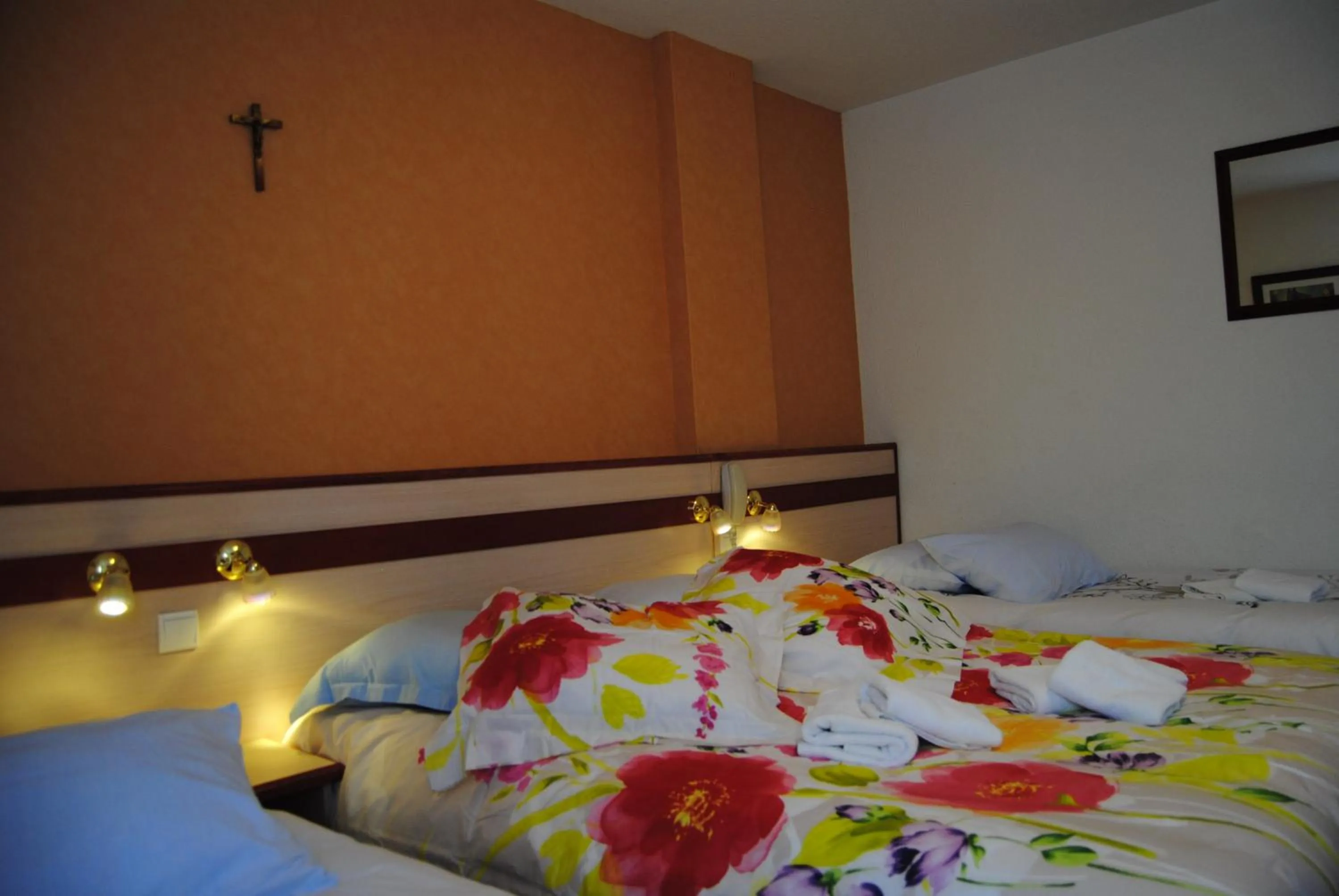 Bed in Hôtel Myosotis