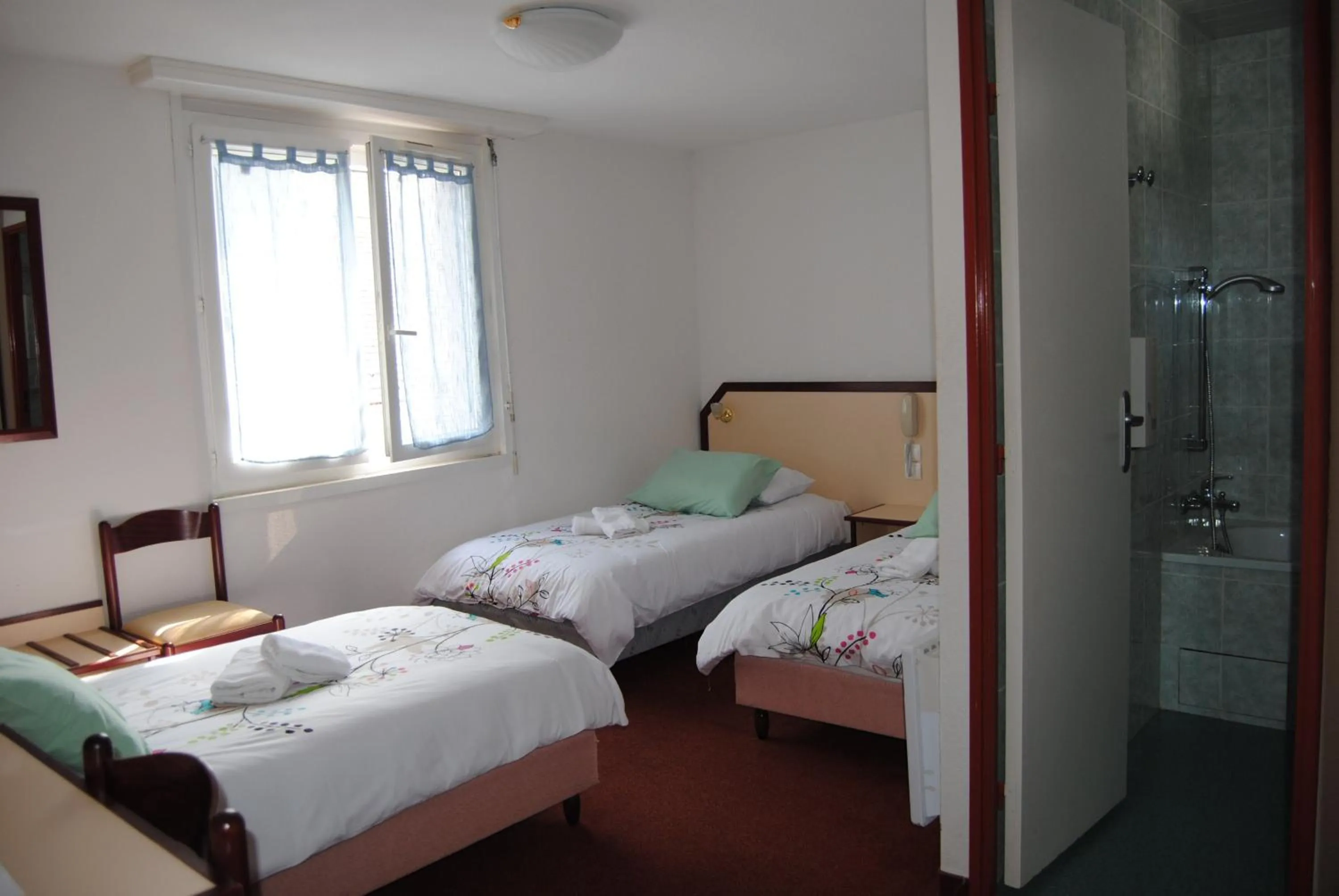 Bed in Hôtel Myosotis