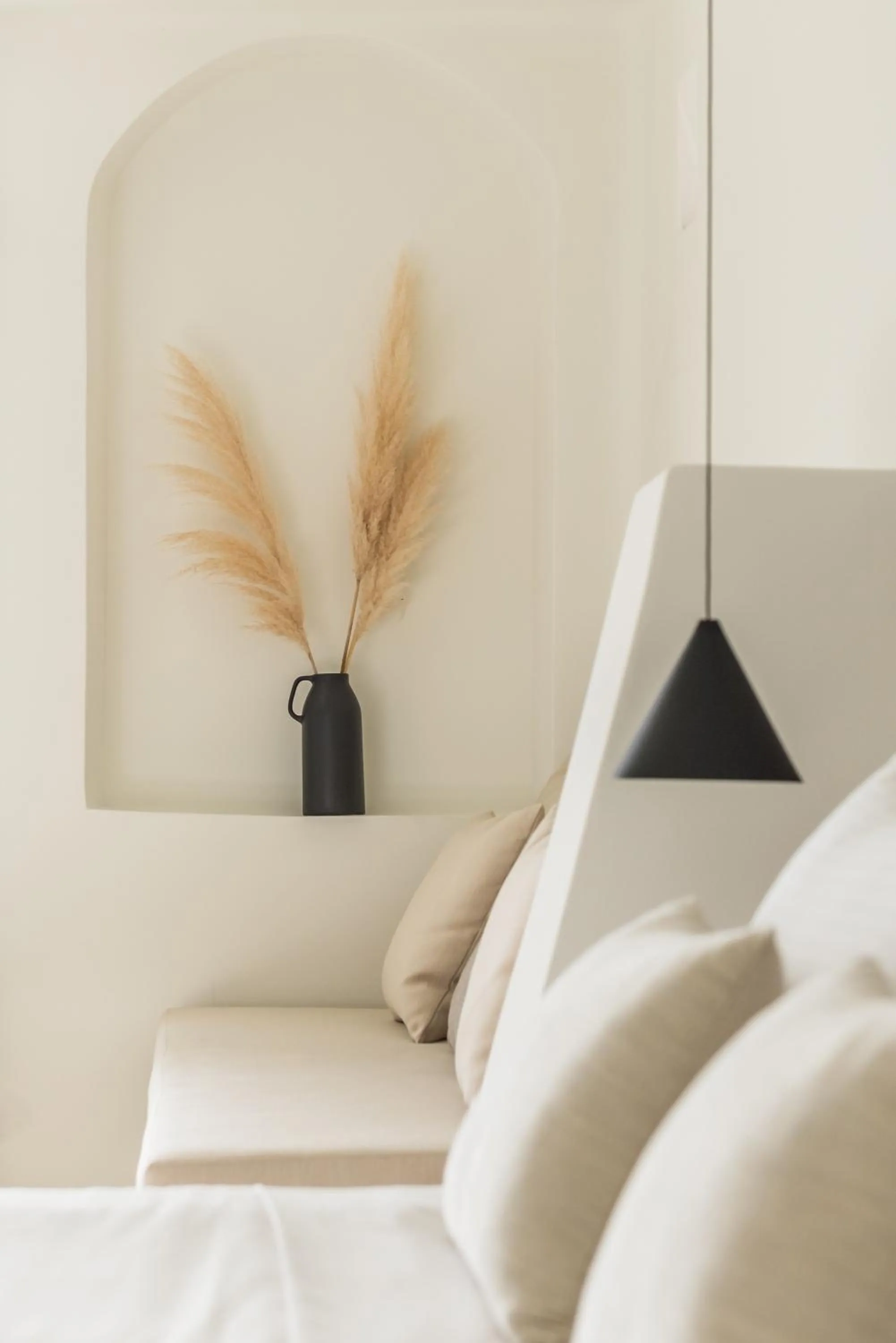 Living room, Bed in Enigma Suites