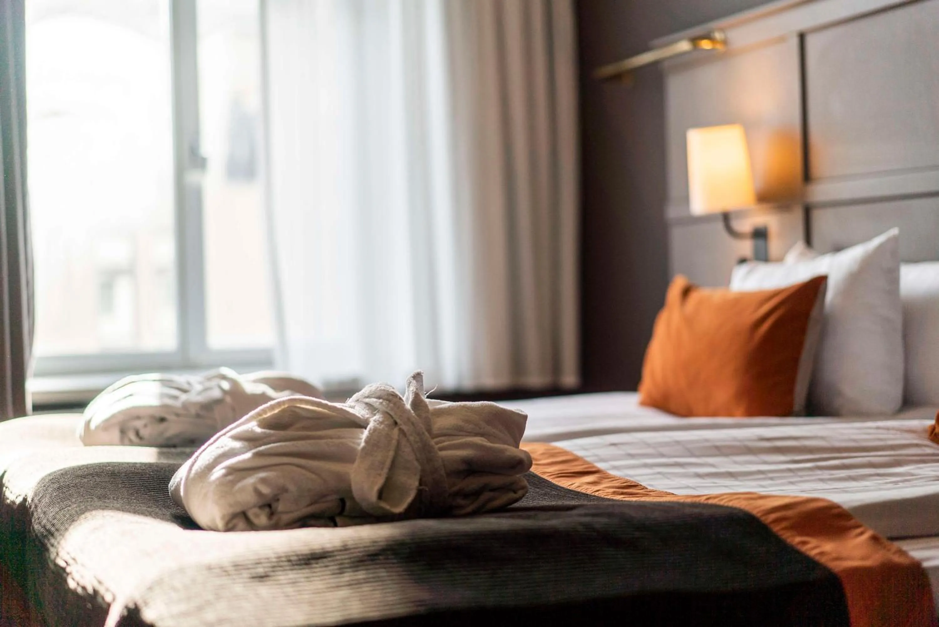 Bedroom, Bed in Scandic Grand Central