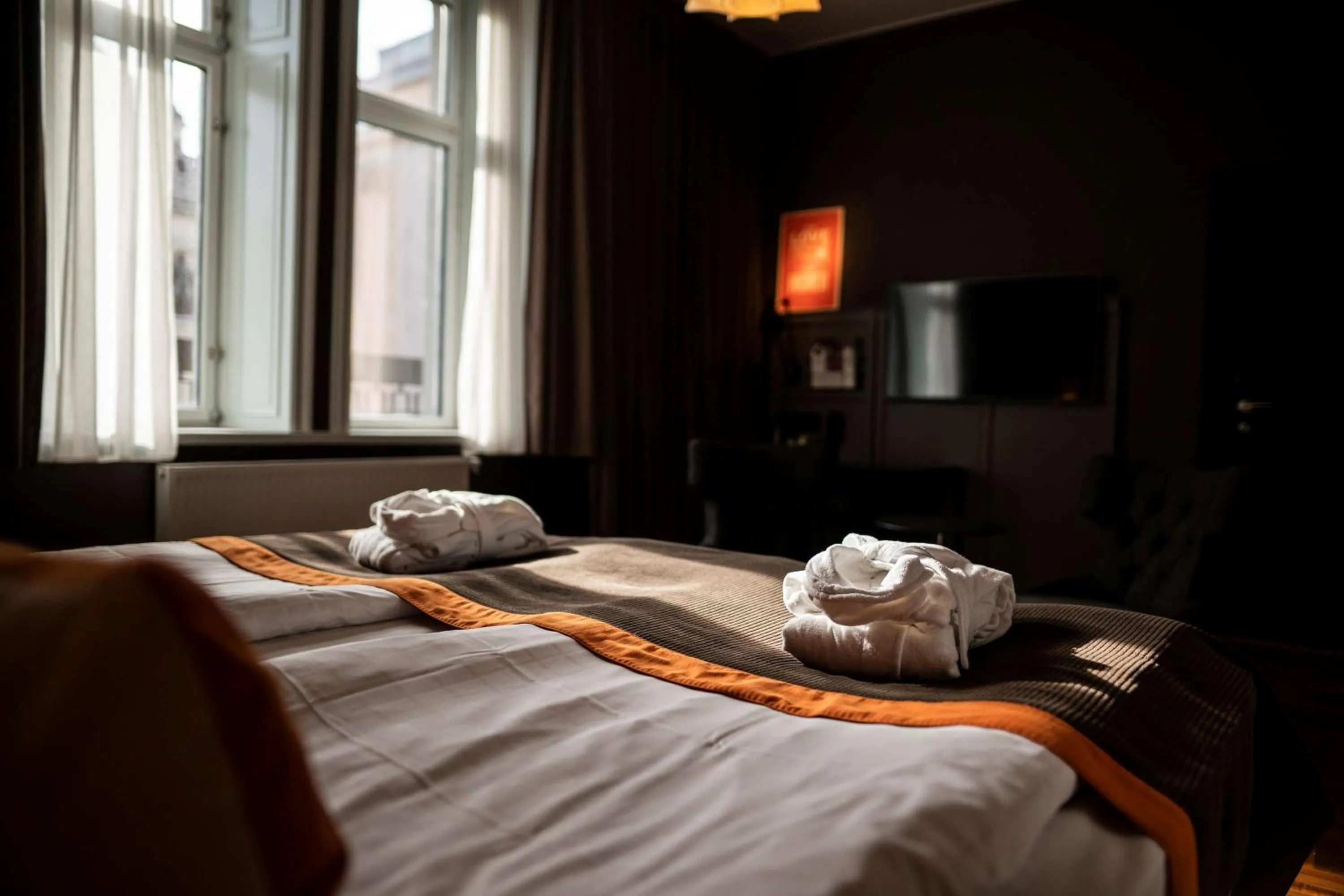 Bedroom, Bed in Scandic Grand Central