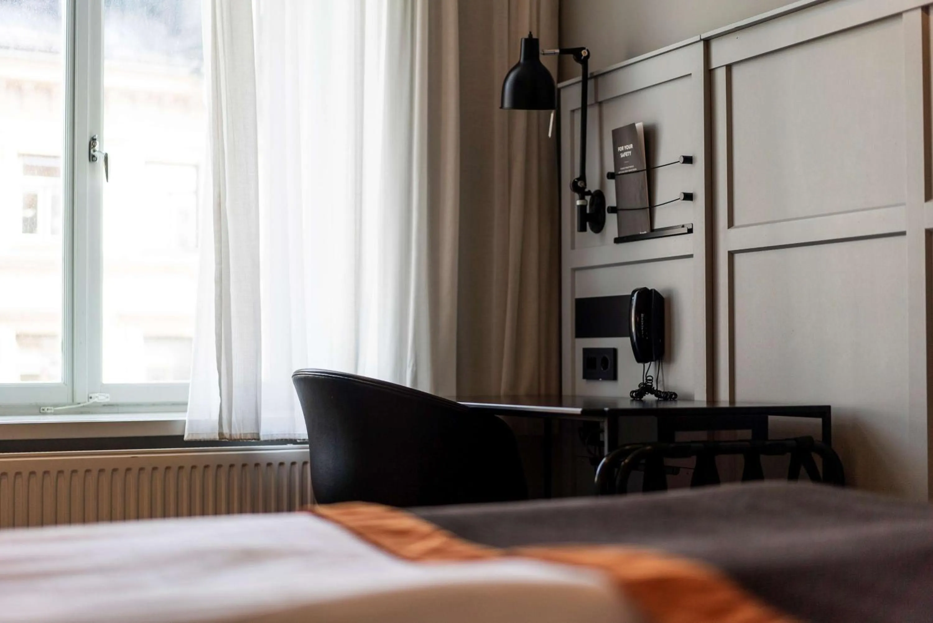 Bedroom, Bed in Scandic Grand Central