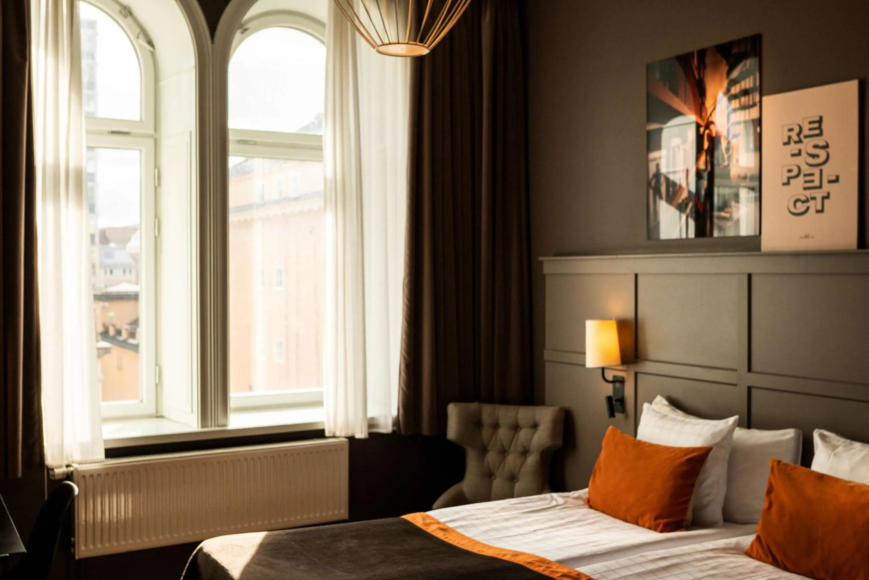 Bedroom, Bed in Scandic Grand Central