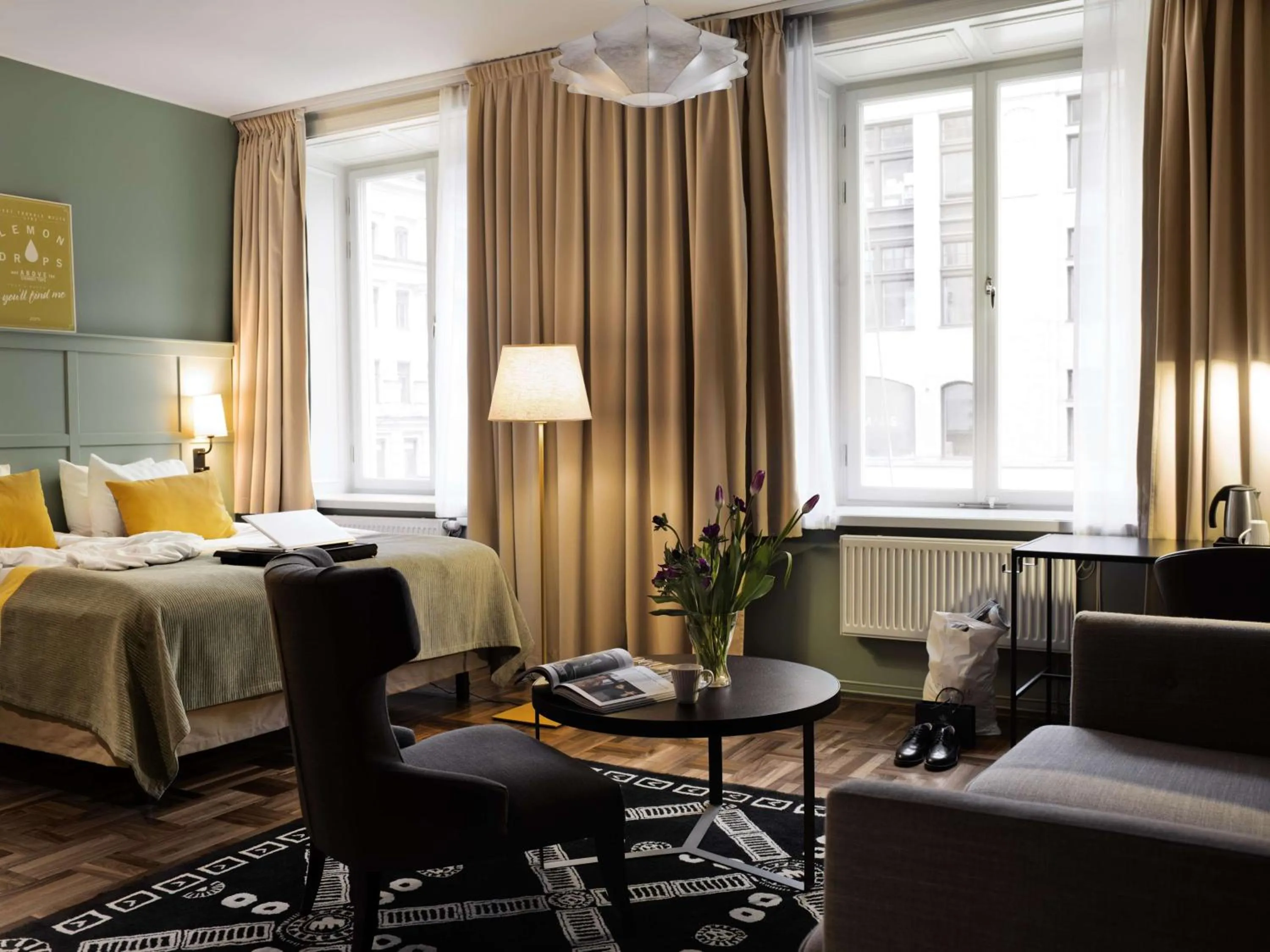 Bedroom, Bed in Scandic Grand Central