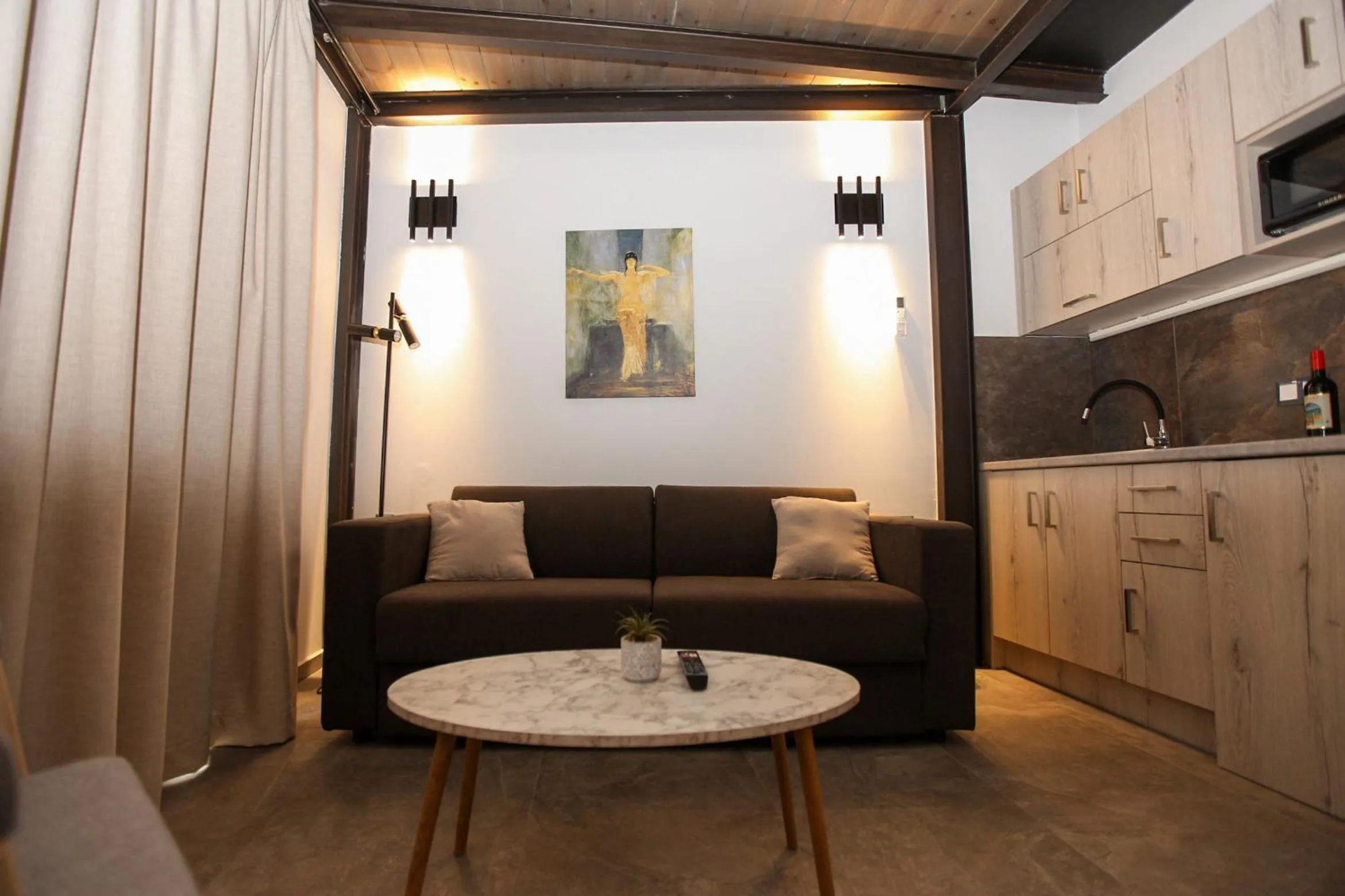 Seating area in Medusa Apartments