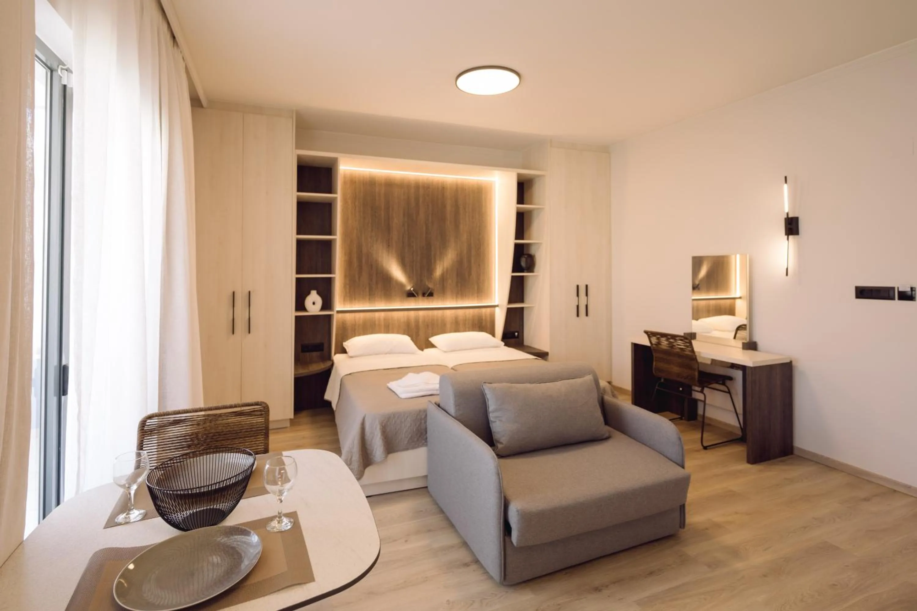 Bed in Medusa Apartments