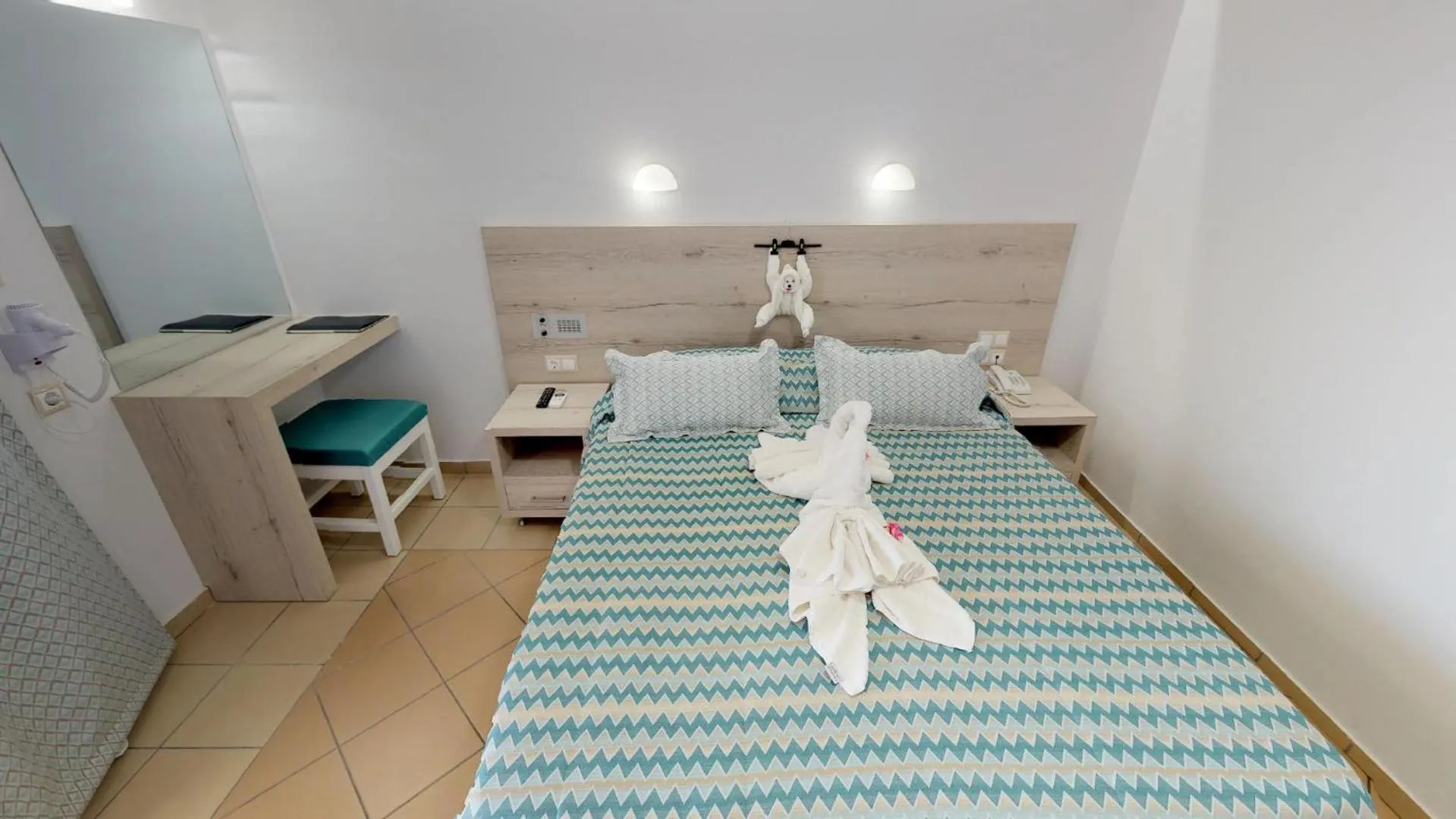 Bed in Medusa Apartments