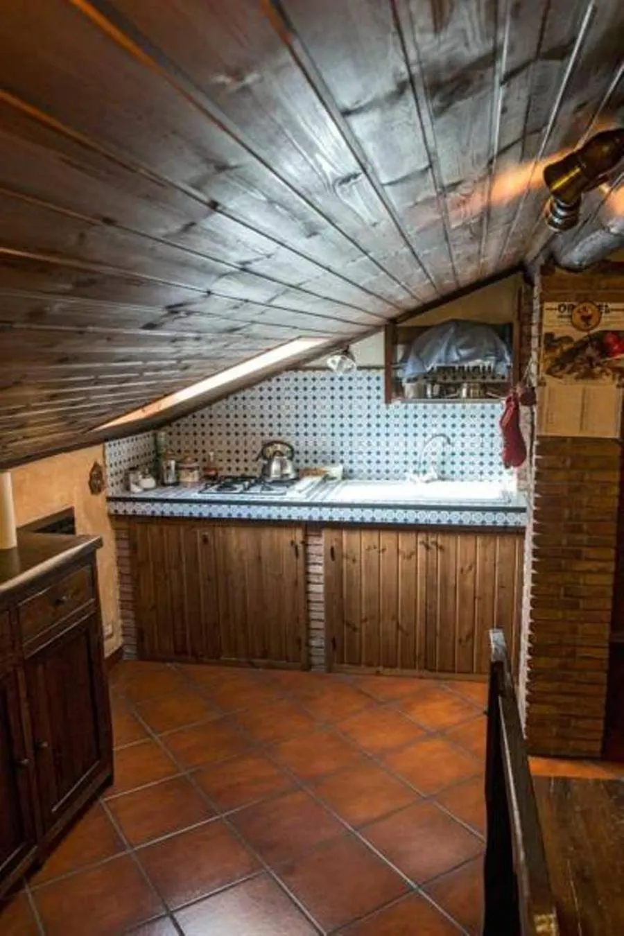 Communal kitchen in B&B Alfio Tomaselli