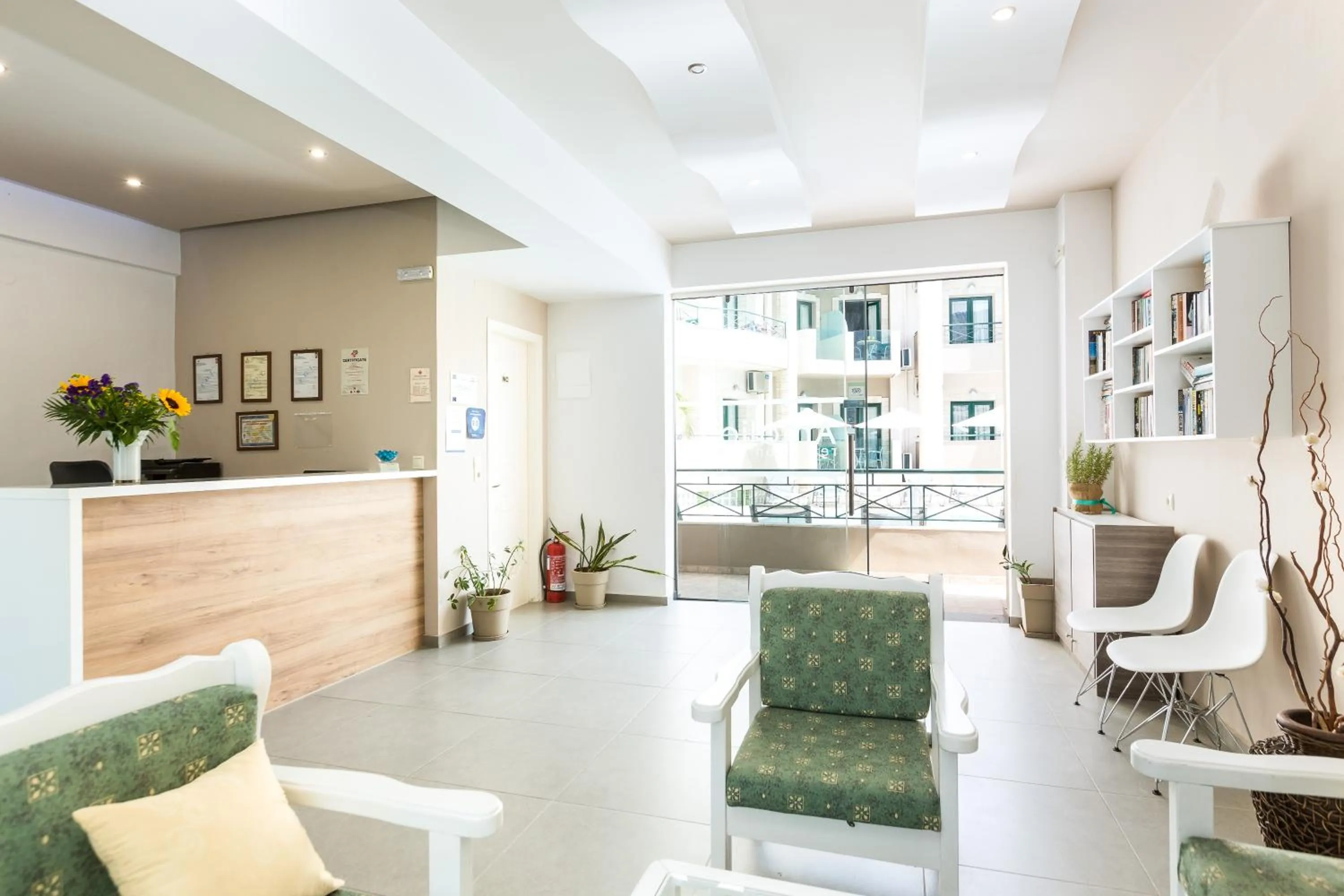 Lobby or reception in Amalia Apartments