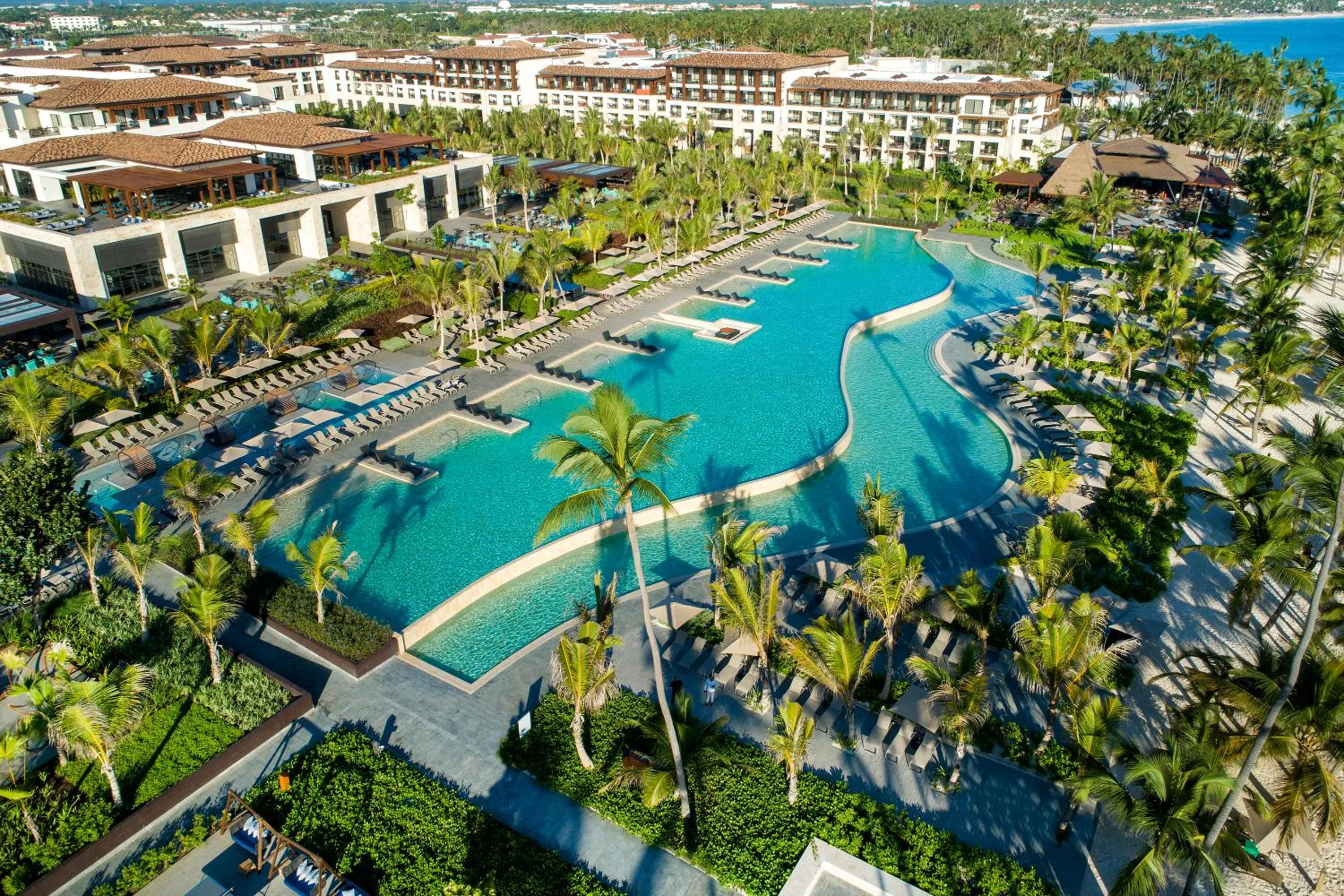 Bird's eye view in Adults Only Club at Lopesan Costa Bávaro Resort