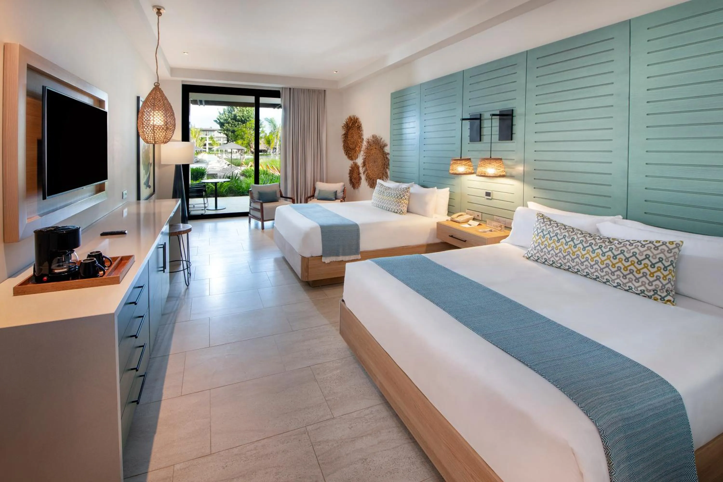 Bed in Adults Only Club at Lopesan Costa Bávaro Resort