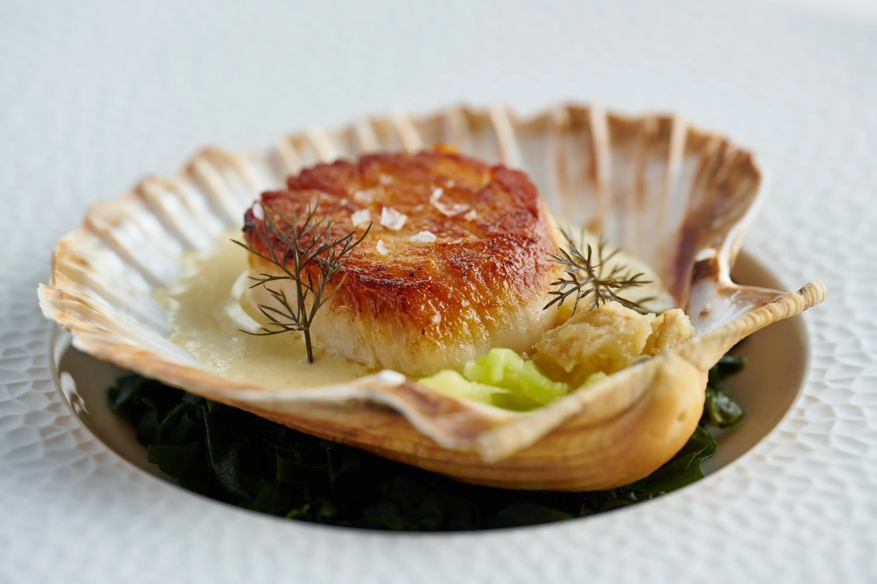 Food close-up in Fischers Baslow Hall - Chatsworth