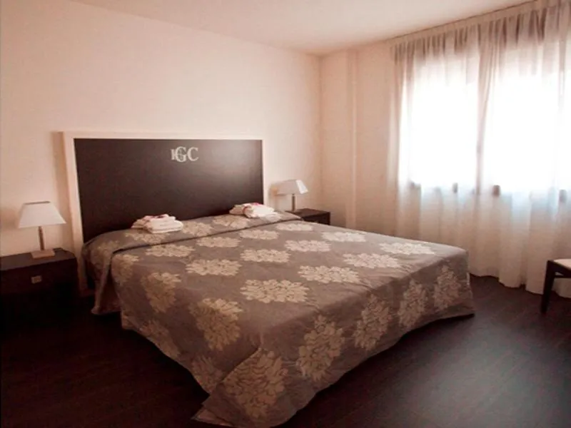 Bed in Hotel Giulio Cesare