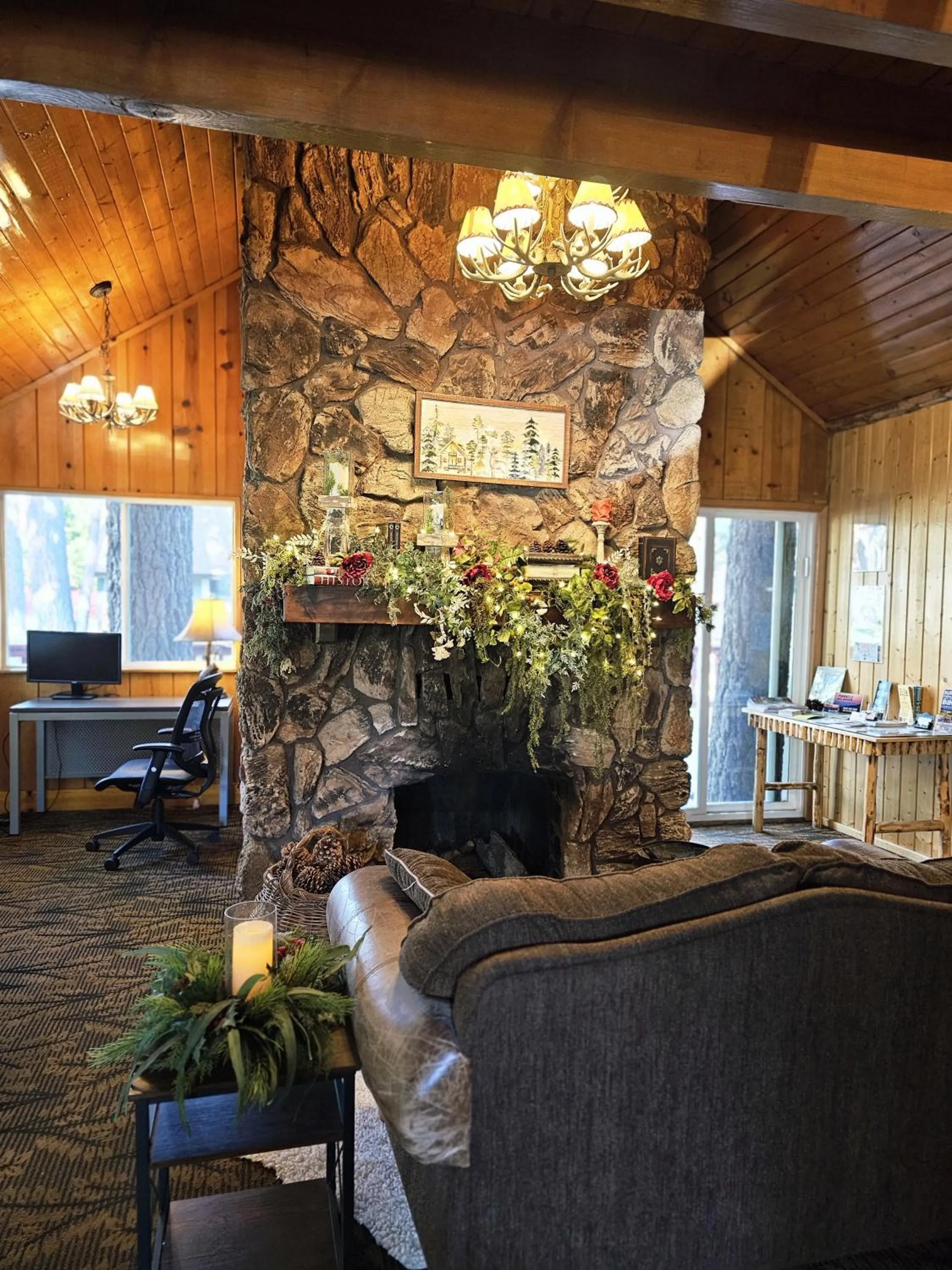 Seating area in Big Bear Frontier