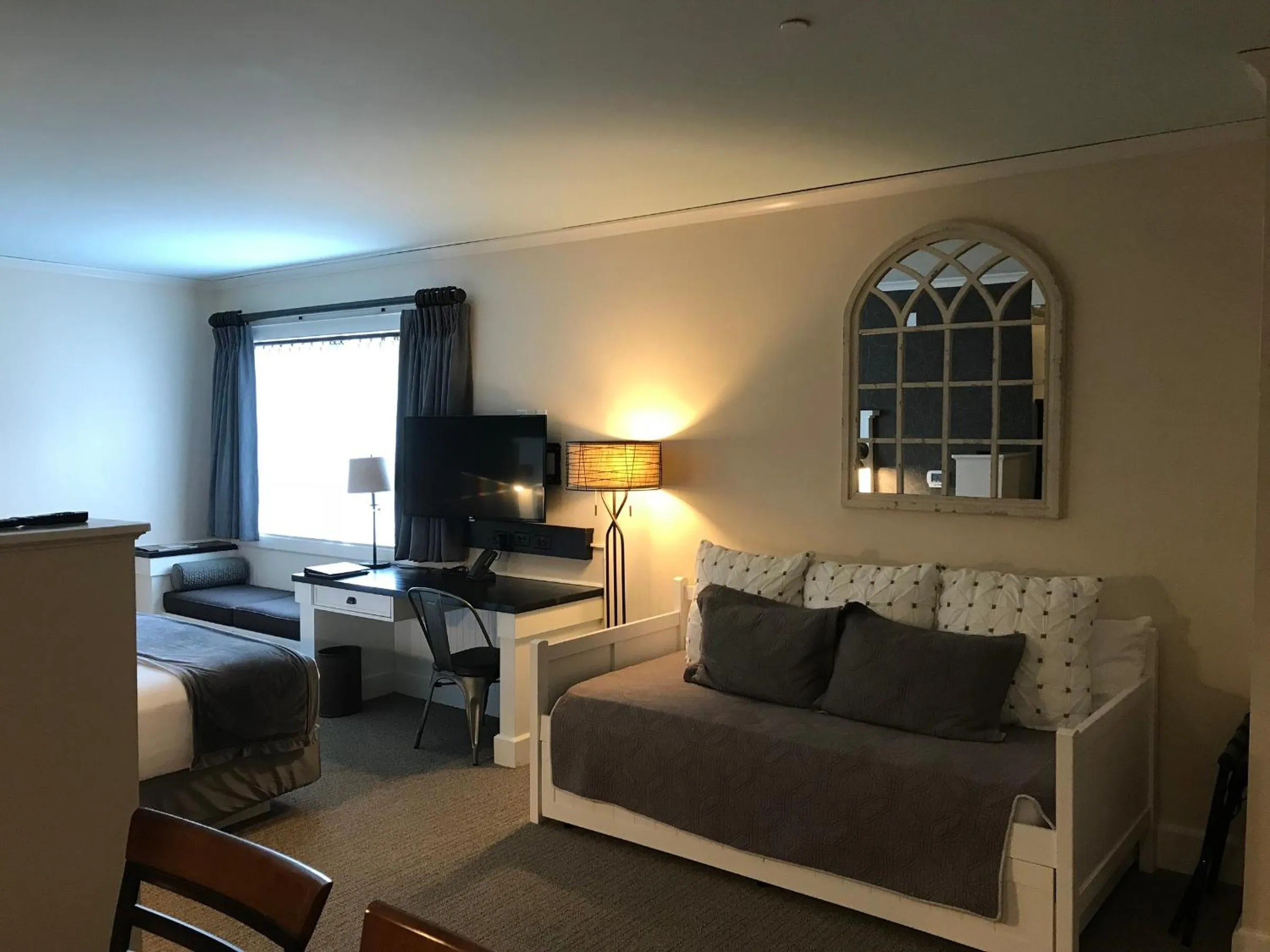 Seating area in Village Hotel on Biltmore Estate