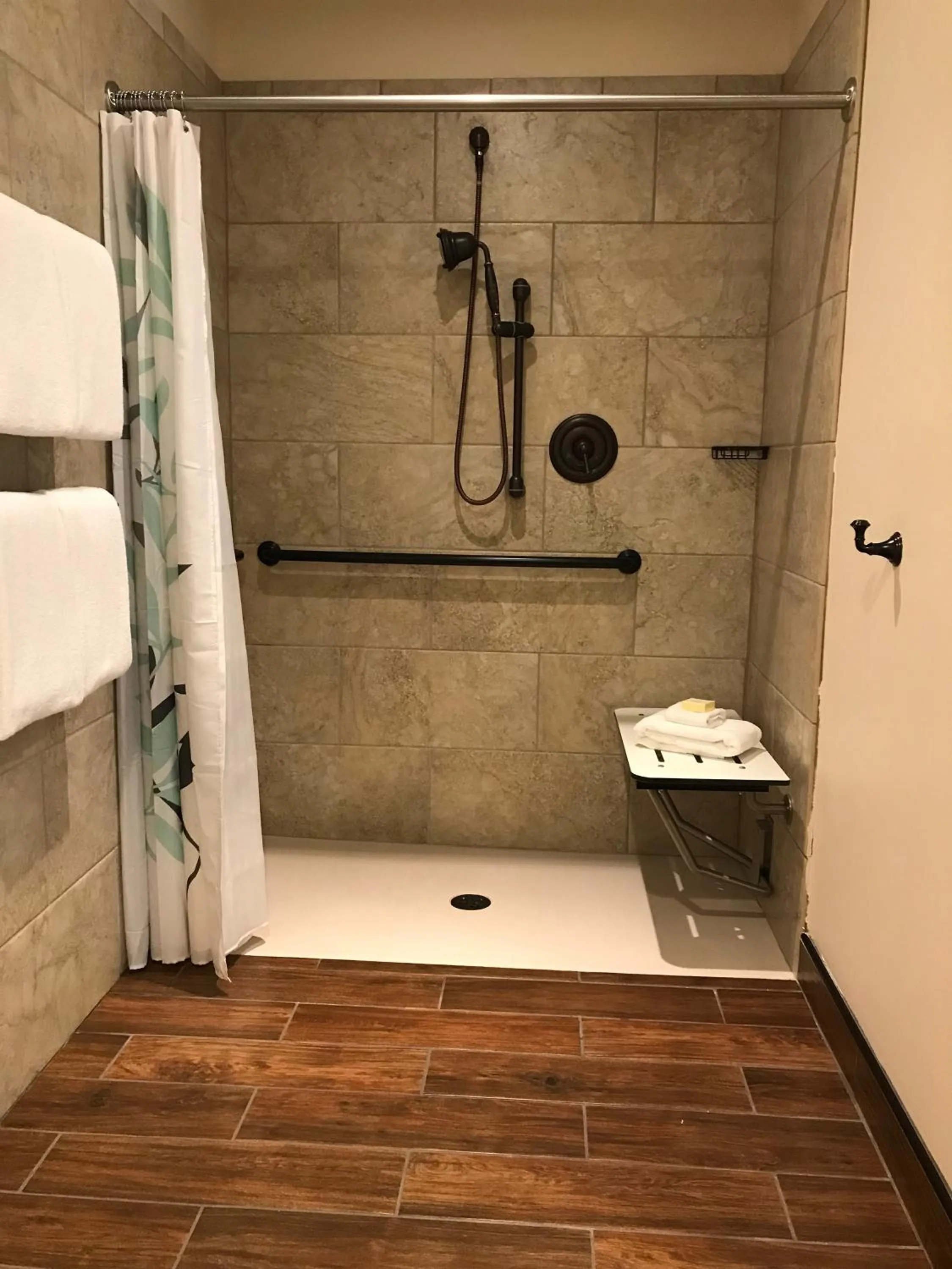 Shower in Village Hotel on Biltmore Estate