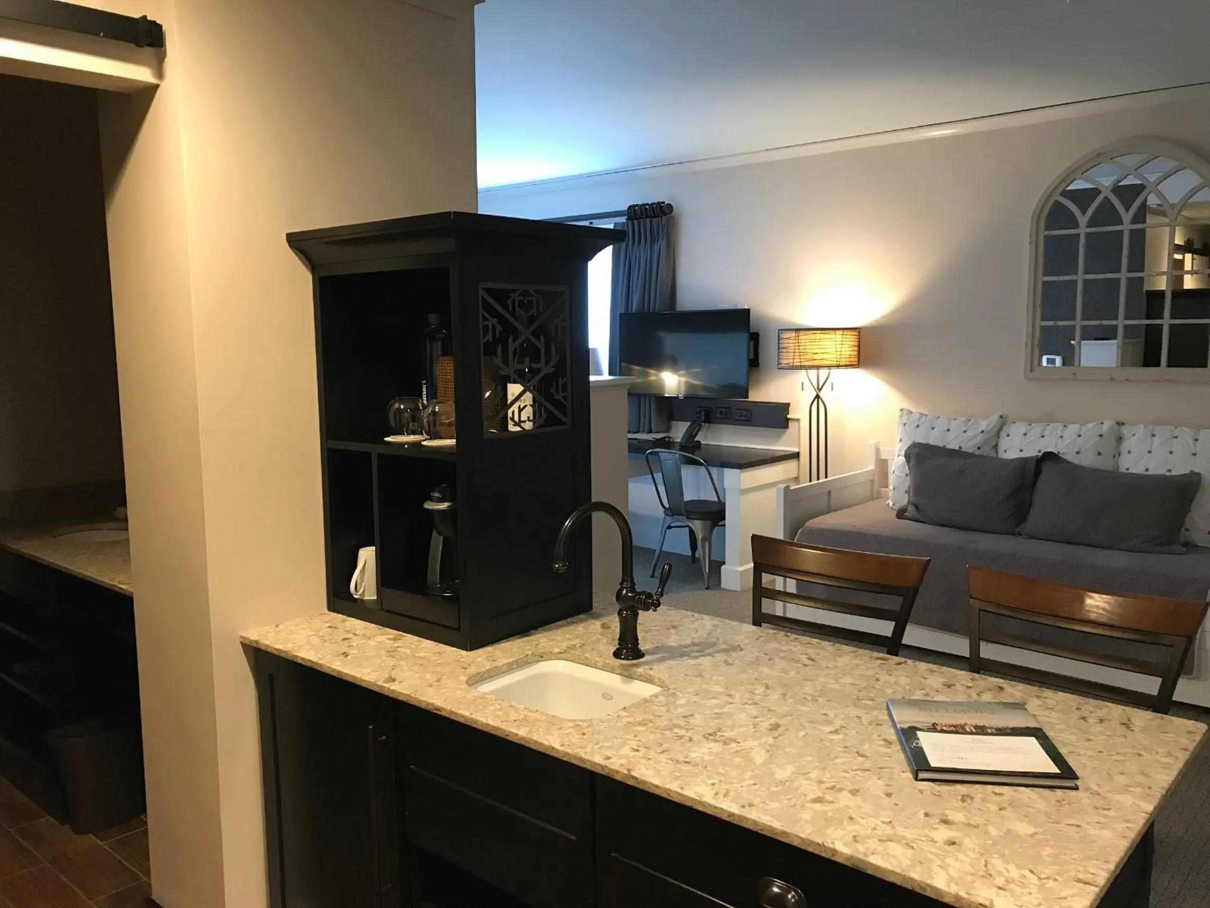 Seating area in Village Hotel on Biltmore Estate