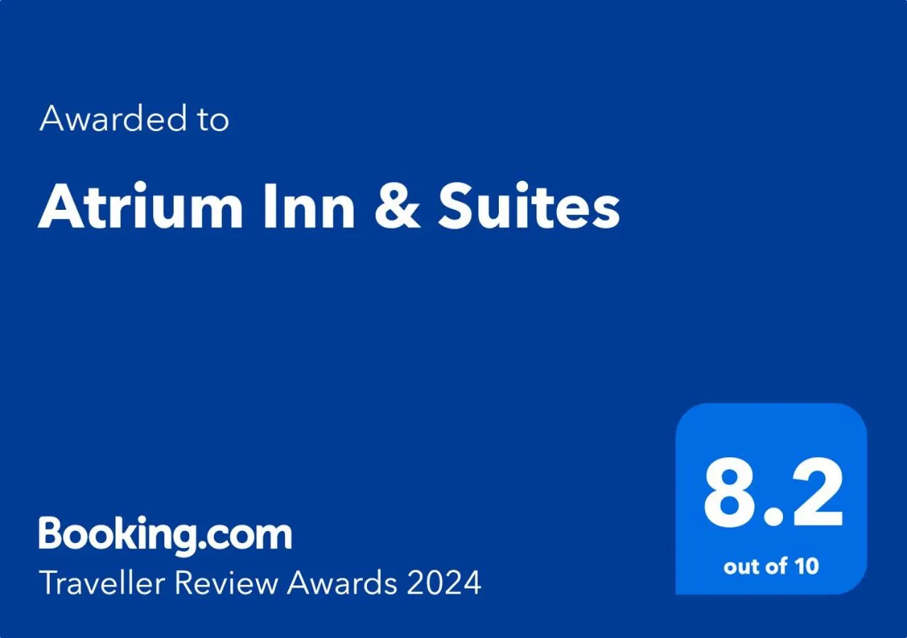 Certificate/Award in Atrium Inn & Suites